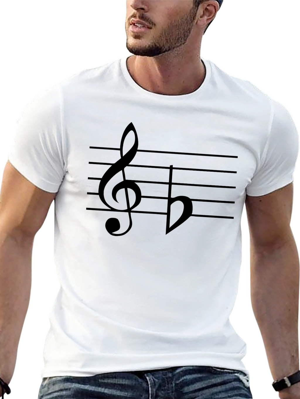 Musical Note Graphic T-Shirt