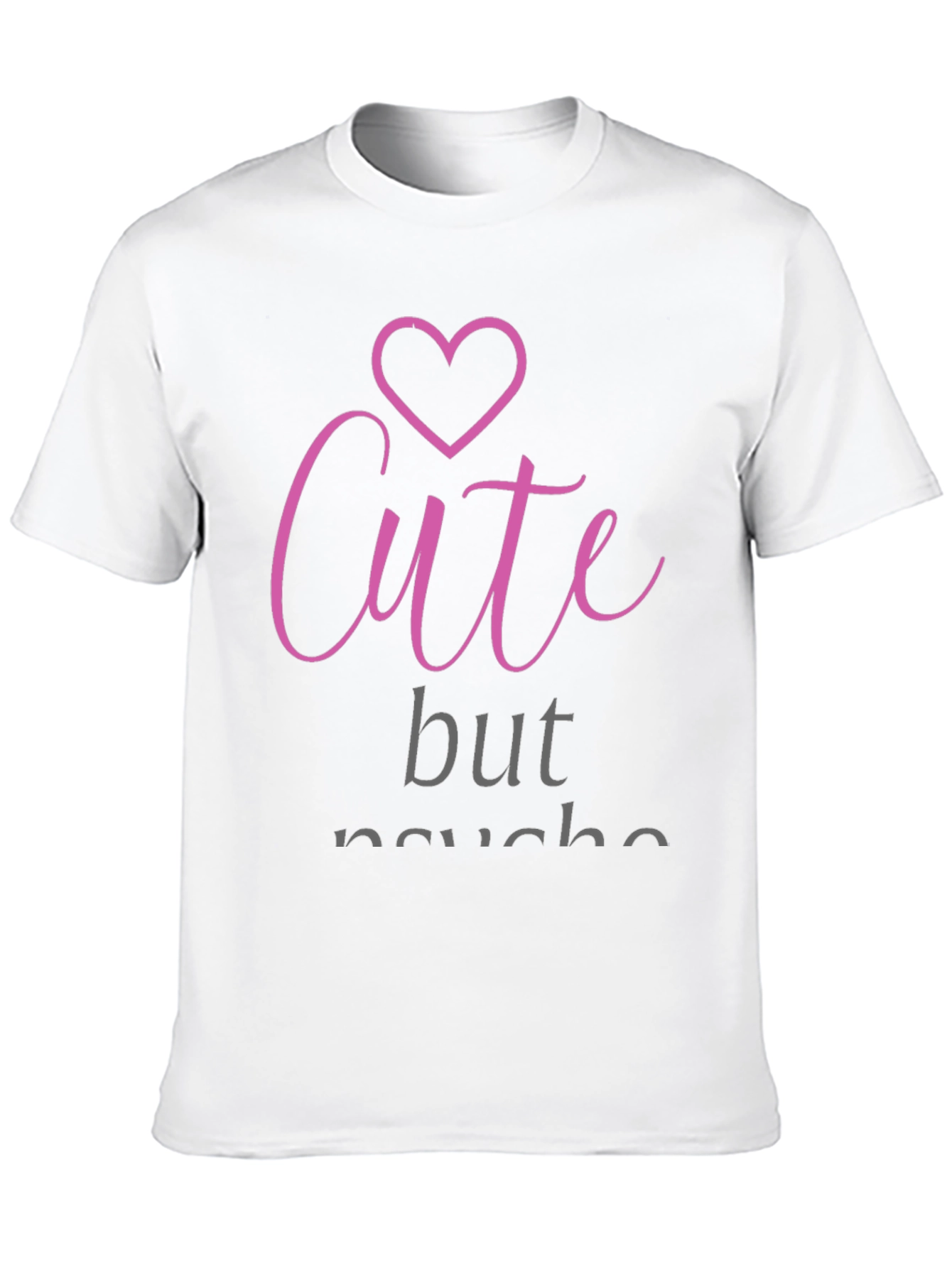 Cute But Psycho Black Graphic Tee