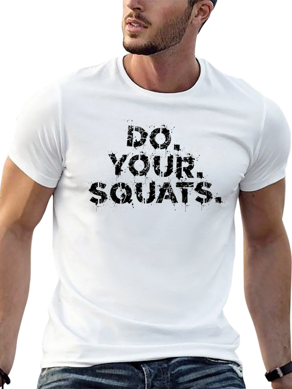 Do Your Squats Black Graphic T-Shirt