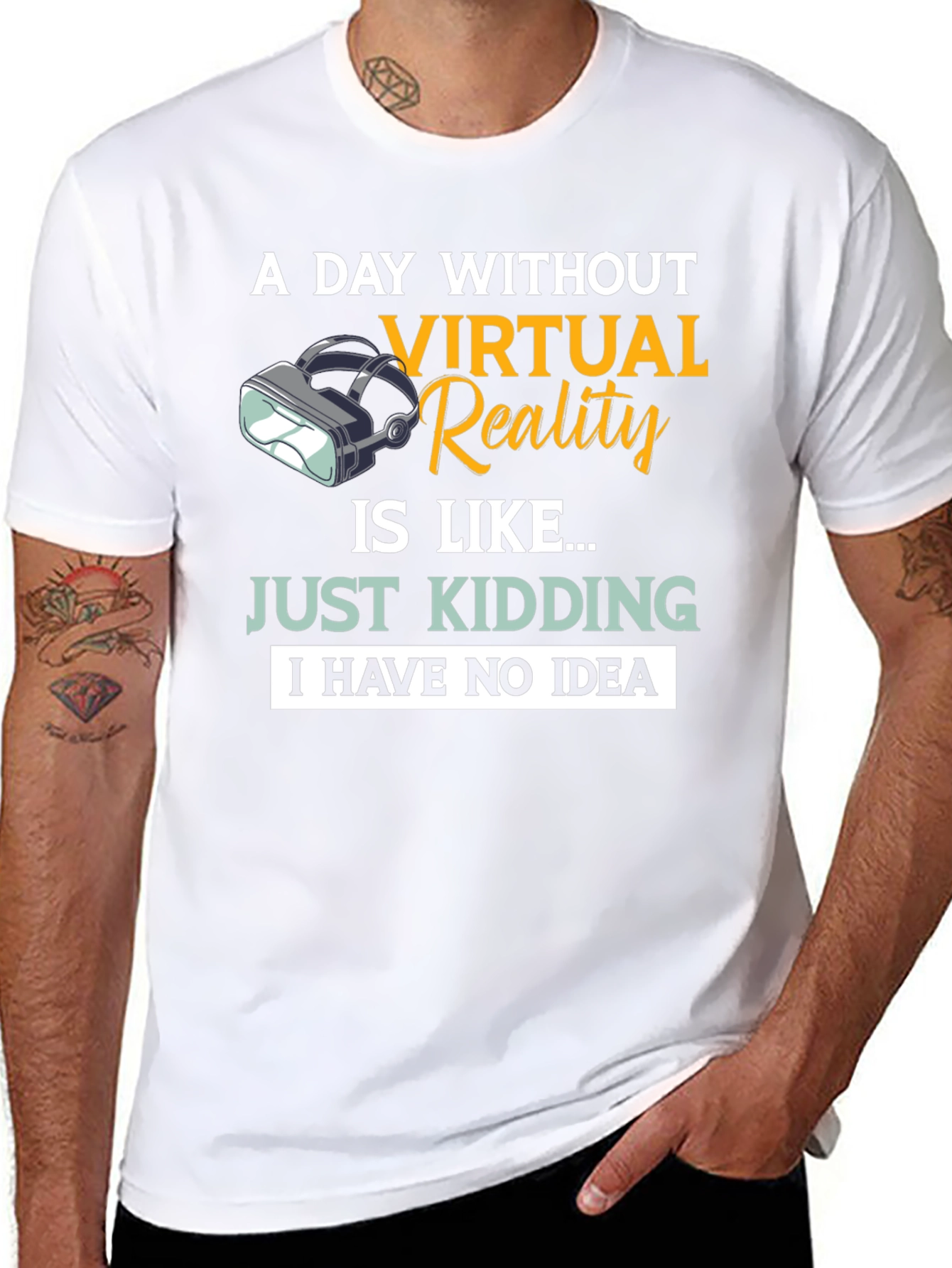 Virtual Reality T-Shirt: A Day Without VR...