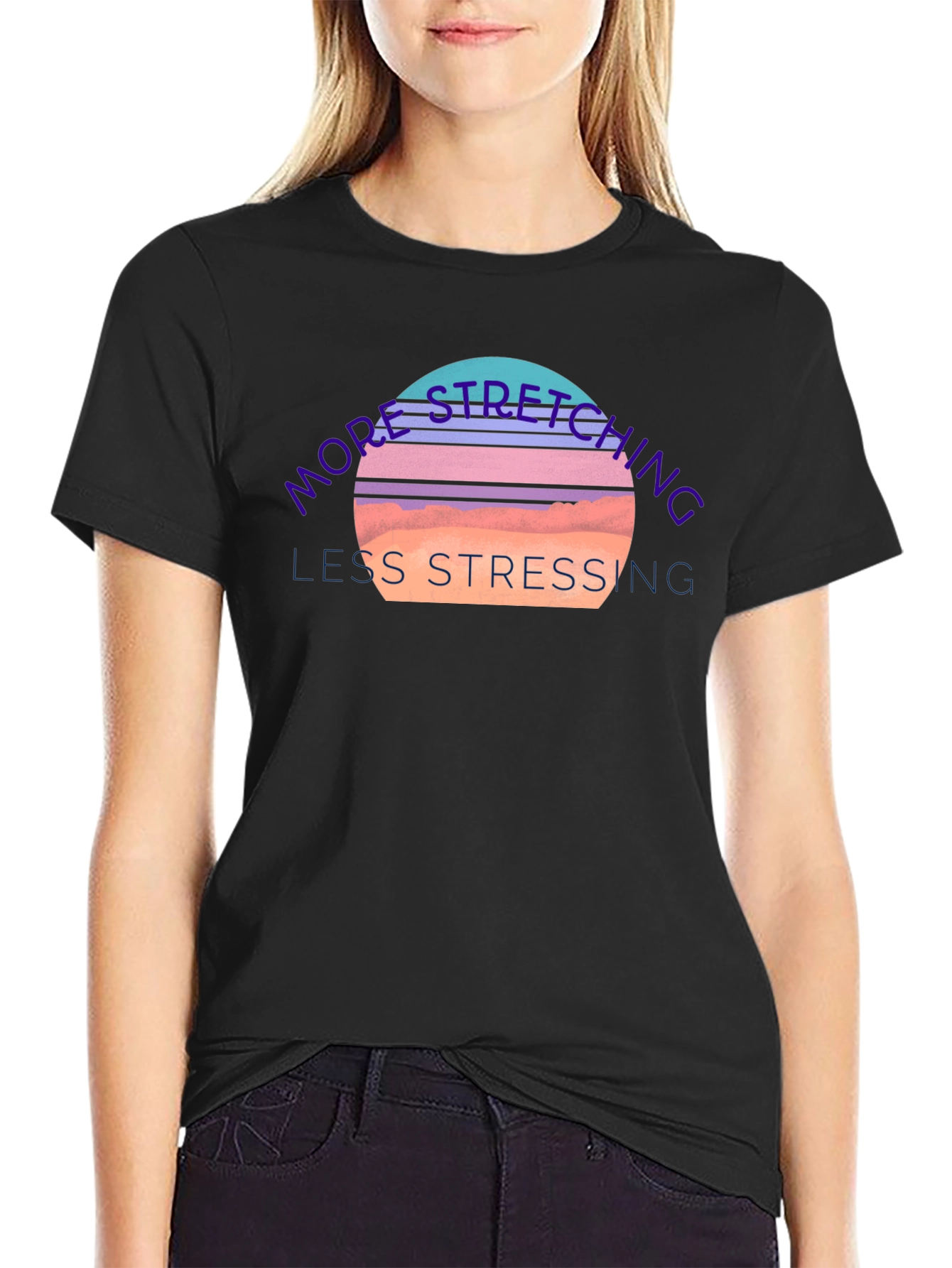 Stretching & Stressing Graphic Tee - Comfort Fit