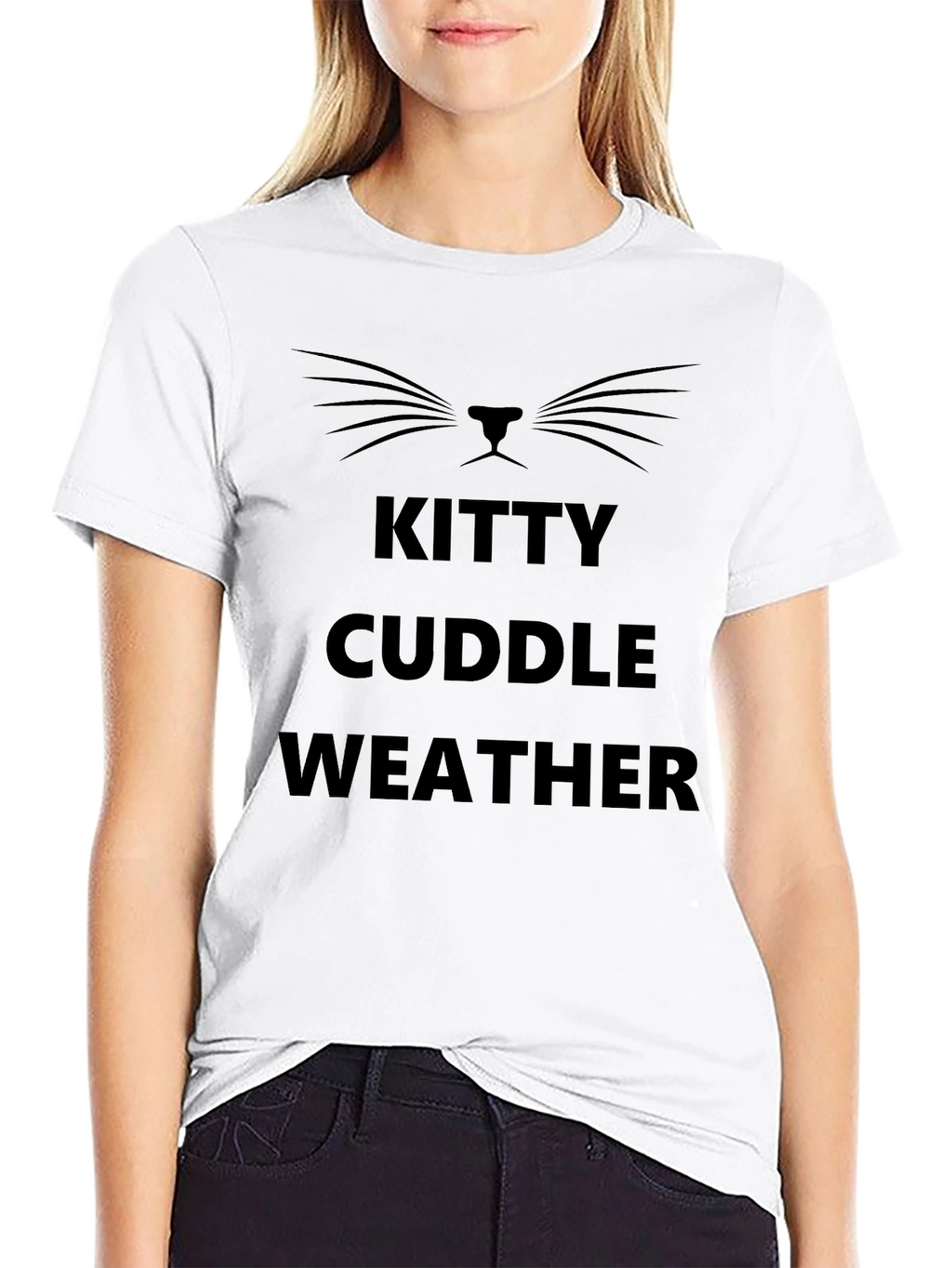 Kitty Cuddle Weather Graphic T-Shirt