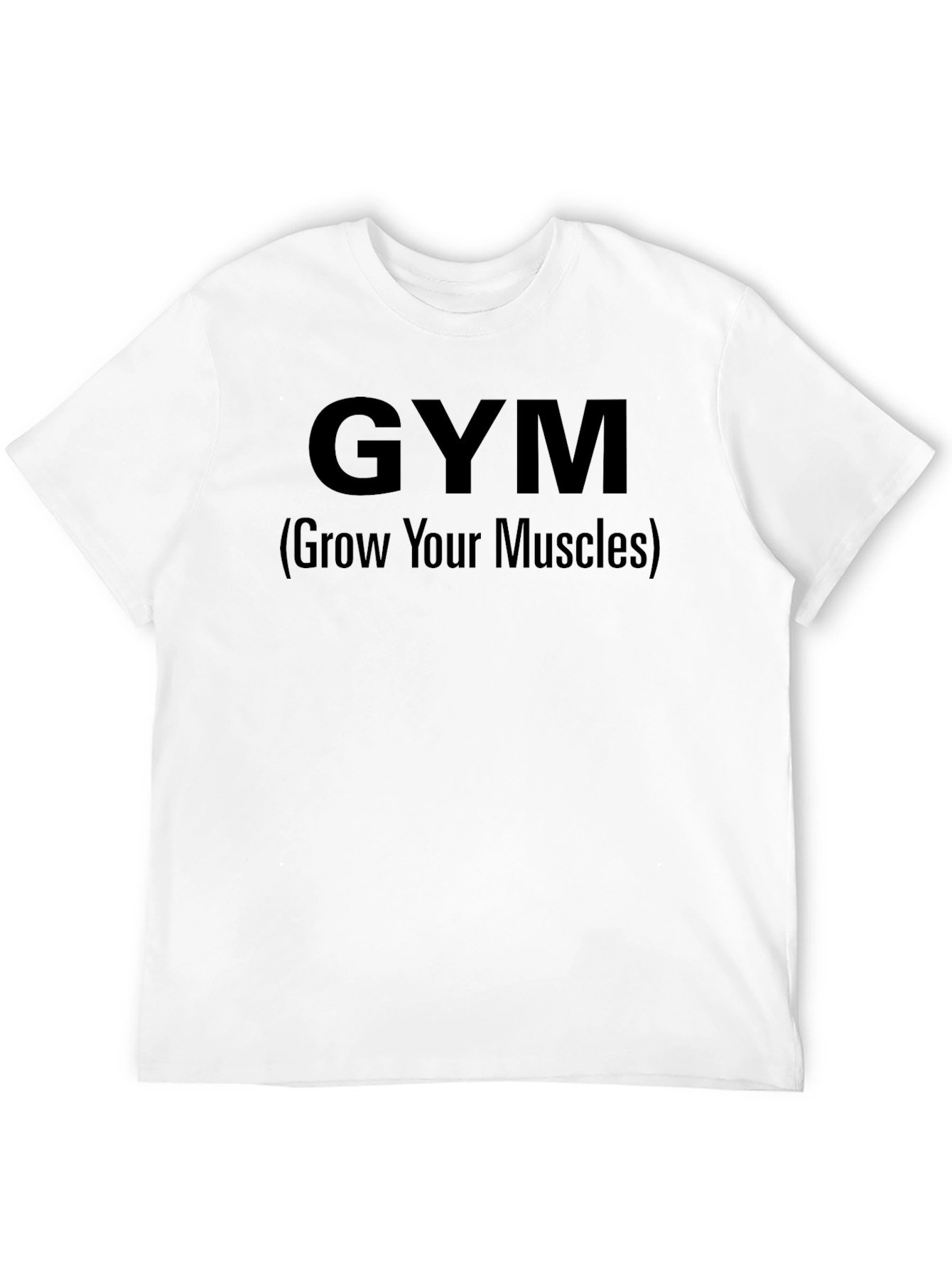 GYM (Grow Your Muscles) Black T-Shirt