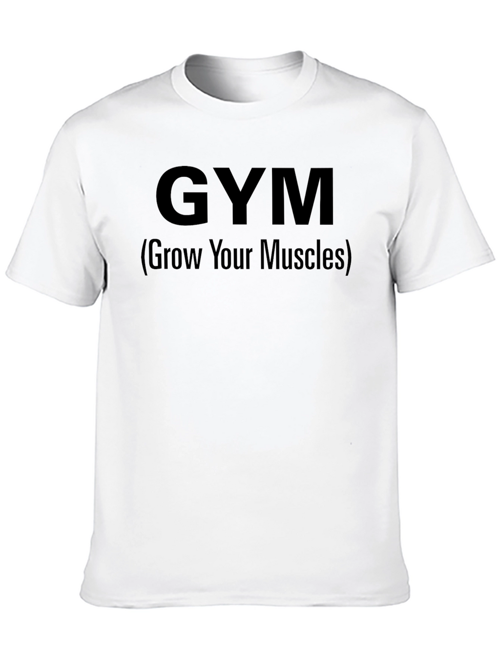 GYM (Grow Your Muscles) Black T-Shirt