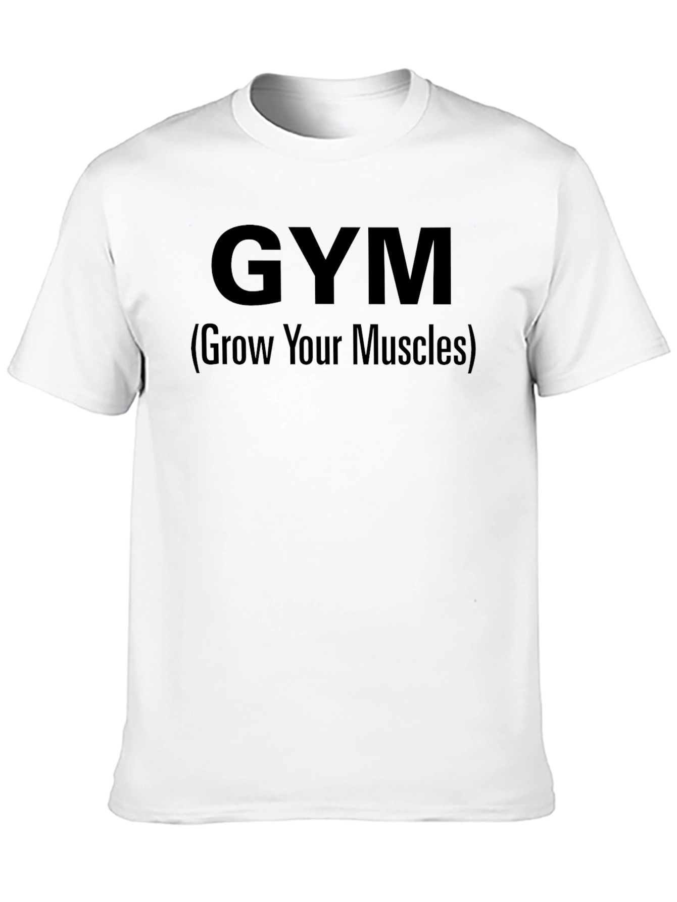 GYM (Grow Your Muscles) Black T-Shirt