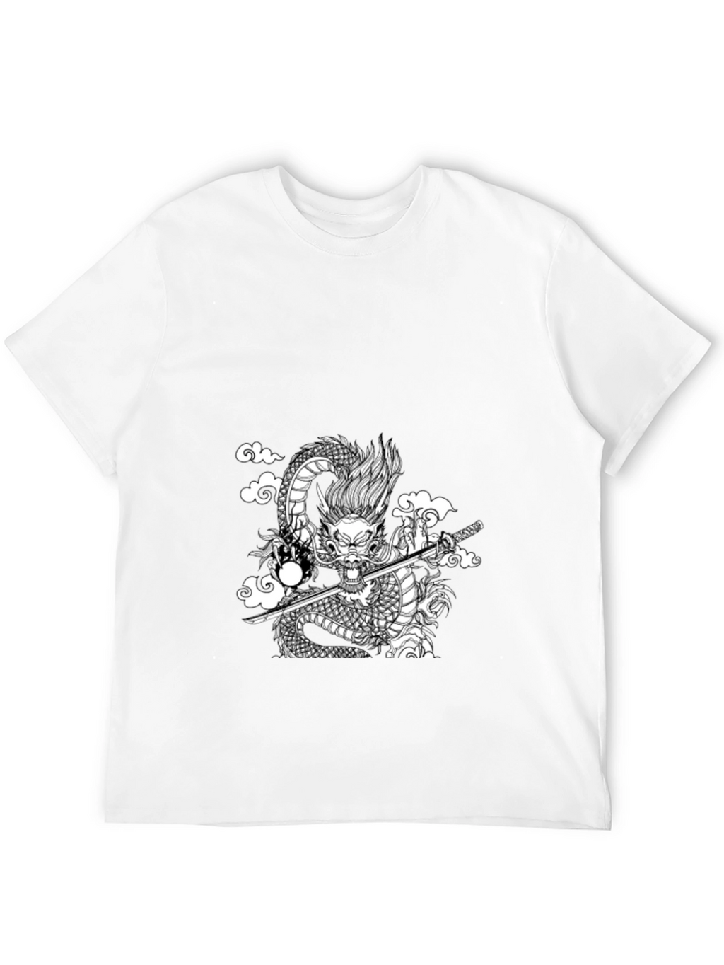 Black Dragon Graphic Tee - Samurai Style