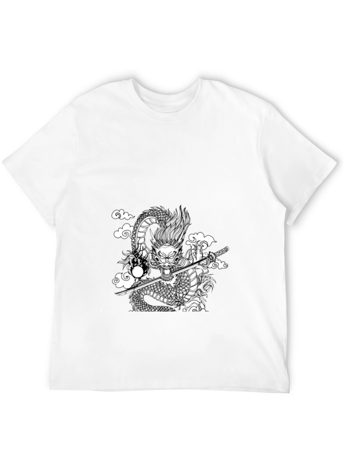 Black Dragon Graphic Tee - Samurai Style
