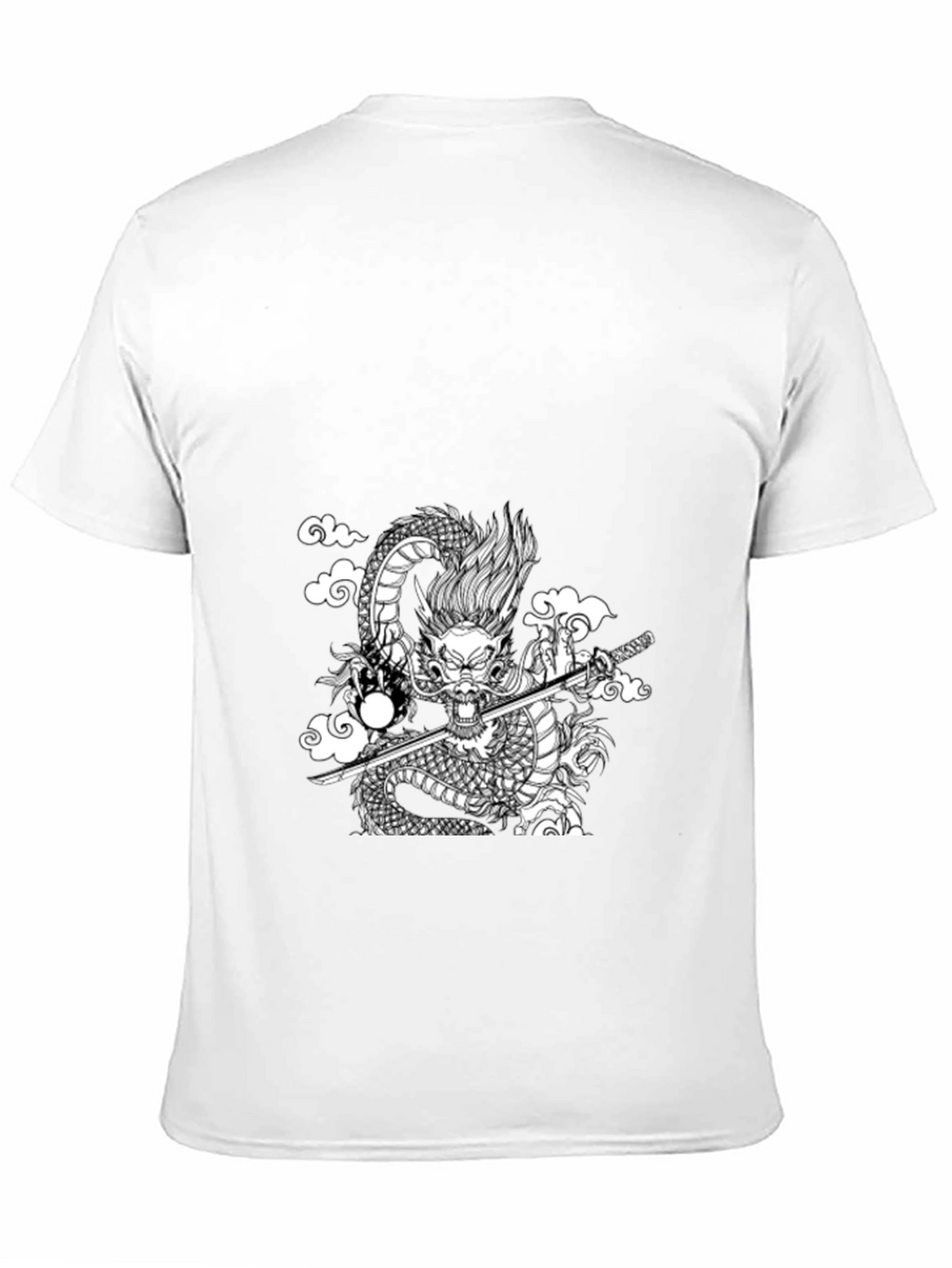 Black Dragon Graphic Tee - Samurai Style