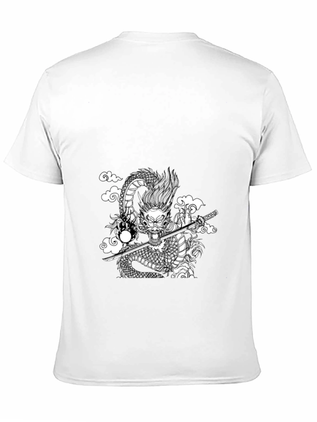 Black Dragon Graphic Tee - Samurai Style