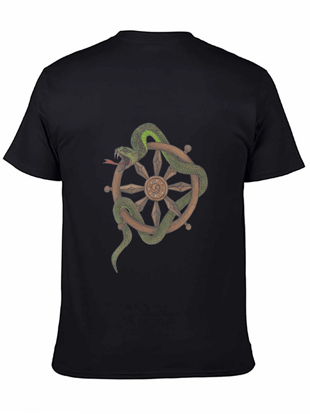 Snake Around Wheel Graphic T-Shirt