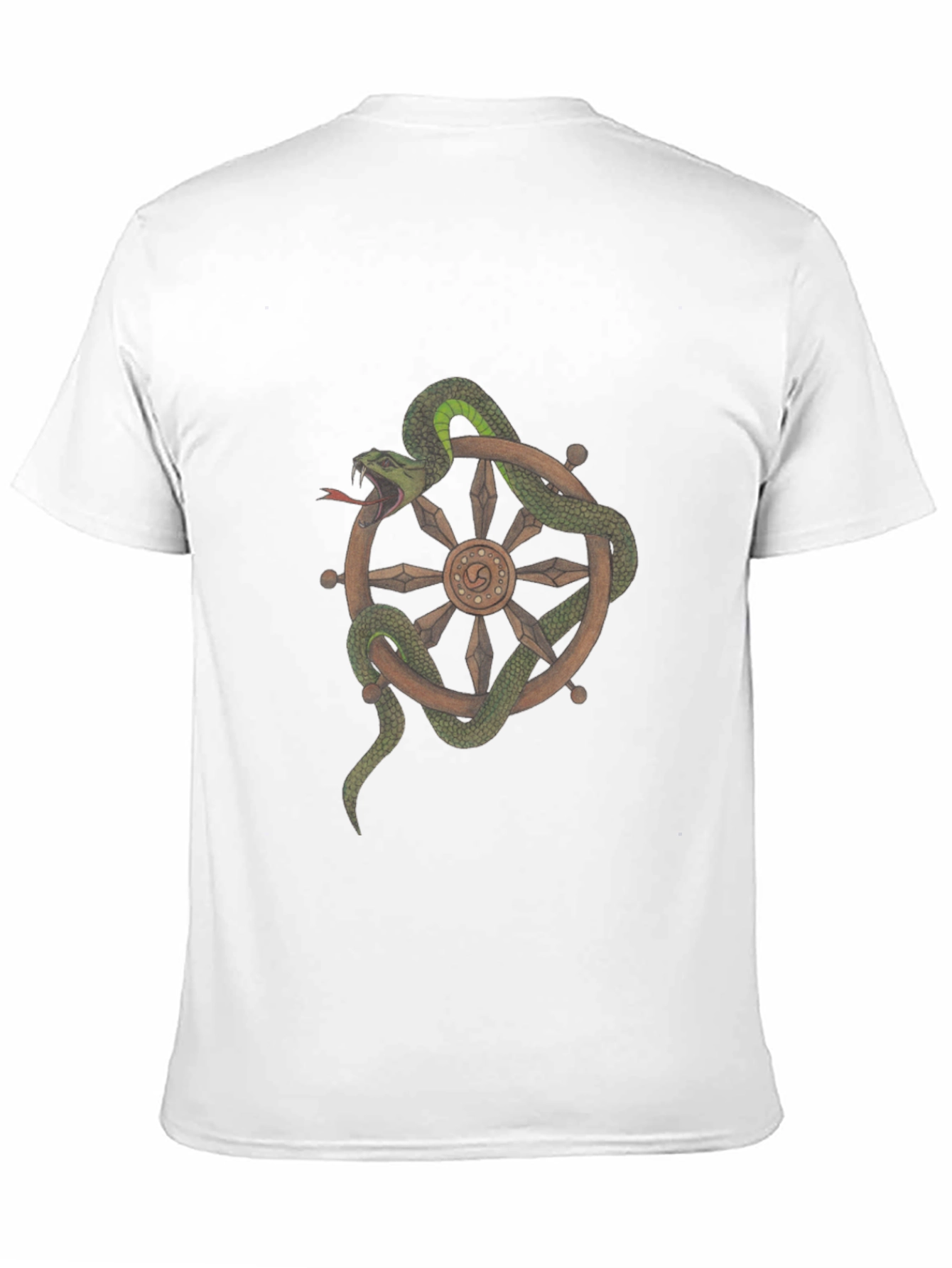 Snake Around Wheel Graphic T-Shirt