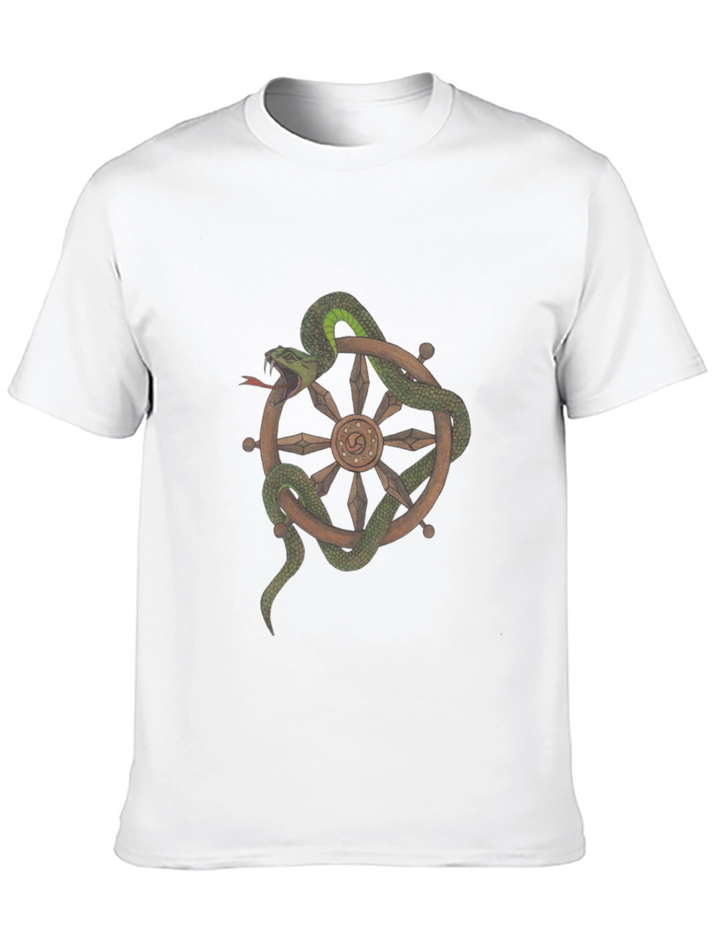 Snake Around Wheel Graphic T-Shirt