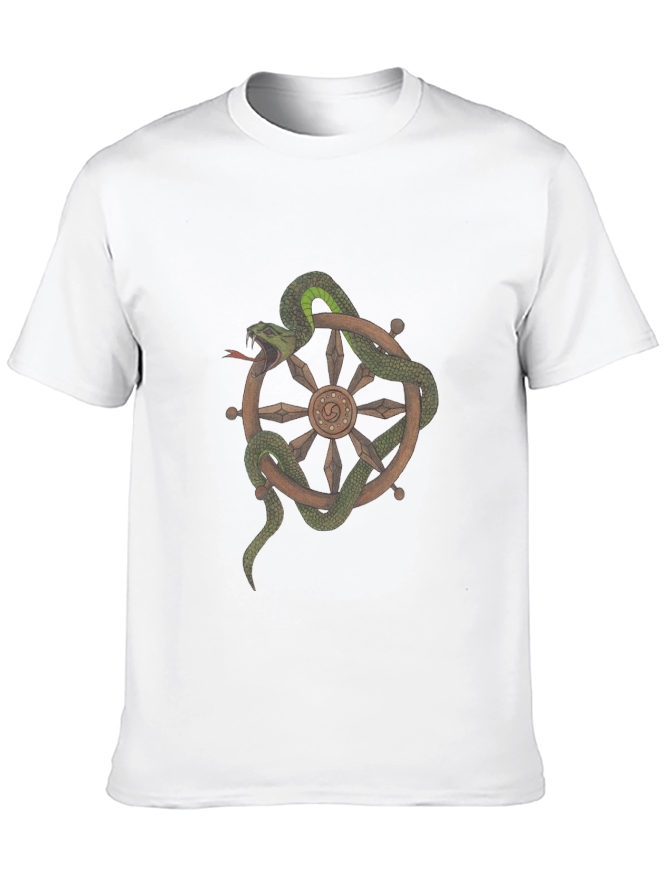Snake Around Wheel Graphic T-Shirt