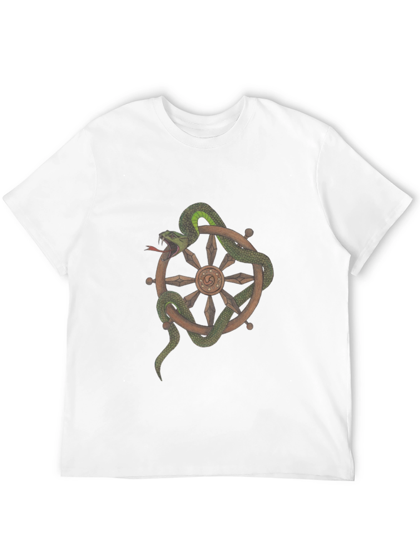 Snake Around Wheel Graphic T-Shirt