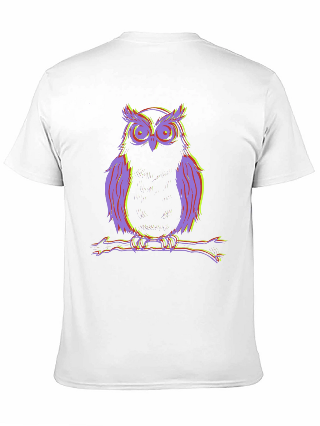 Psychedelic Owl Graphic Tee - Cool Mens Shirt