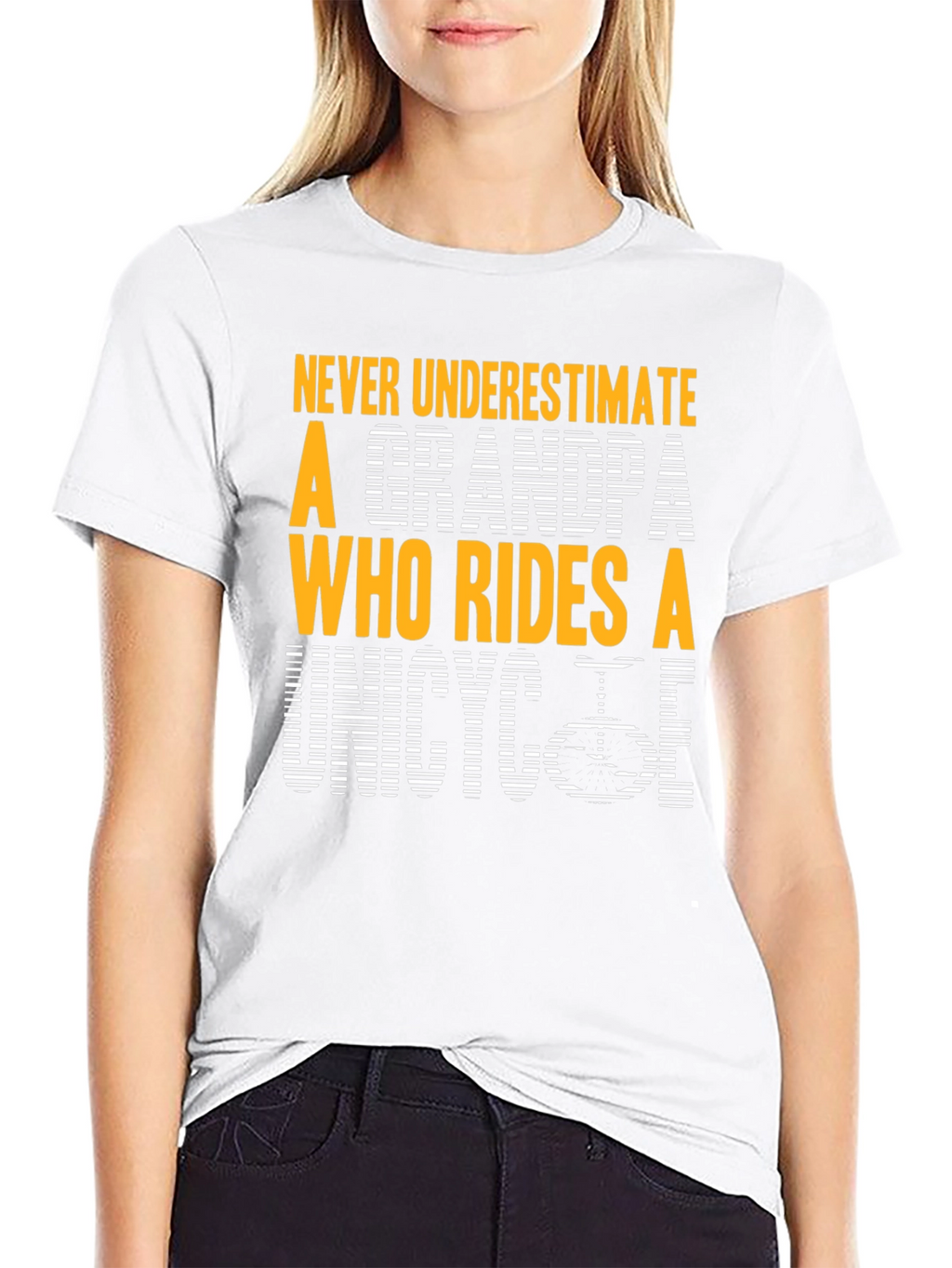 Unicycle Grandpa Graphic T-Shirt
