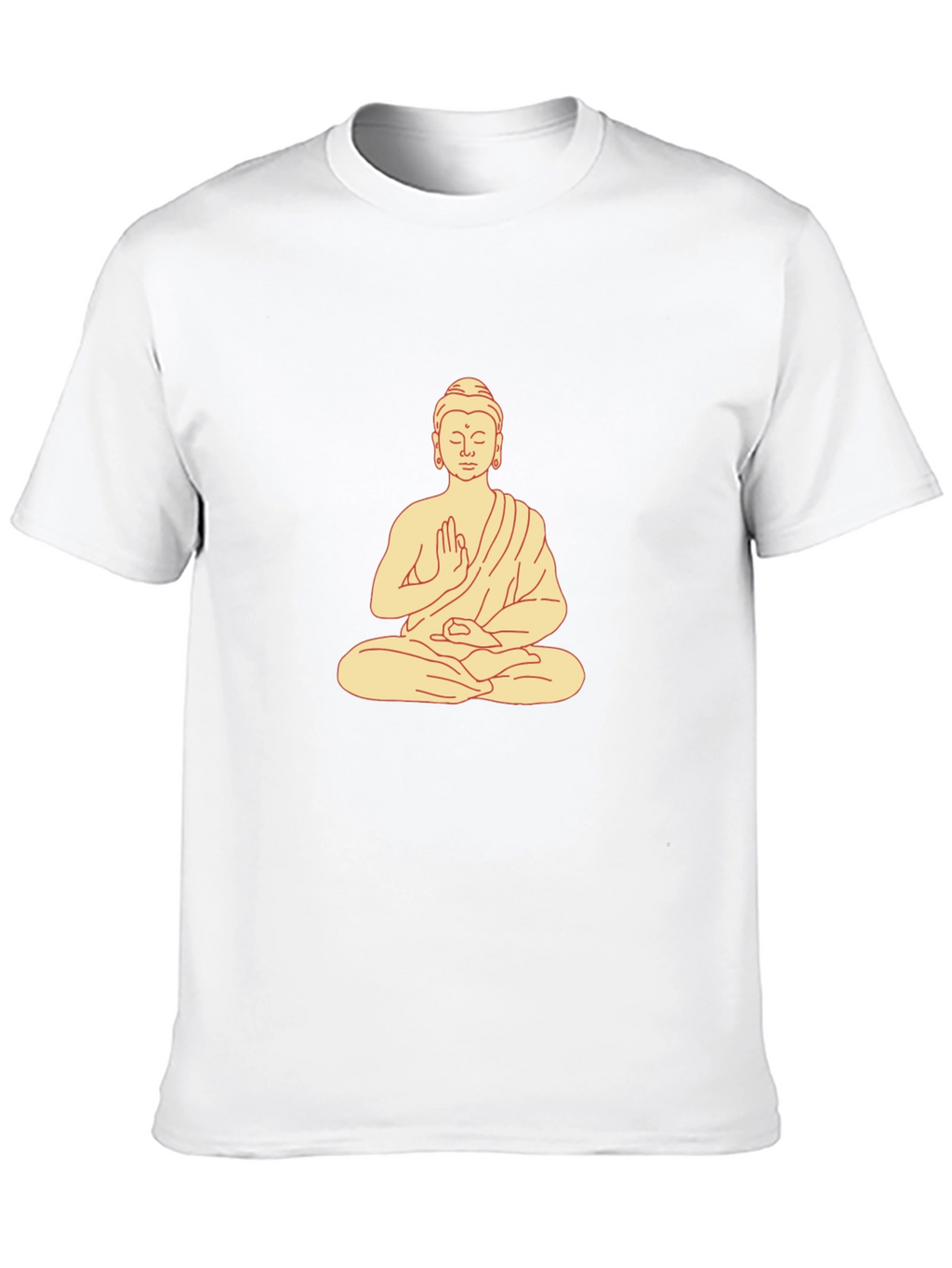 Buddha Graphic Print Black T-Shirt