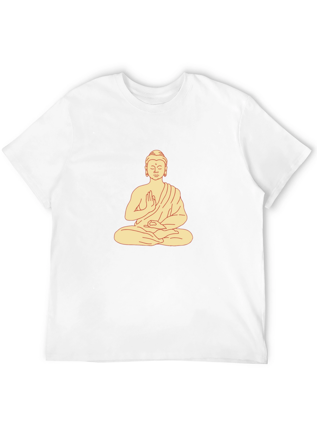 Buddha Graphic Print Black T-Shirt