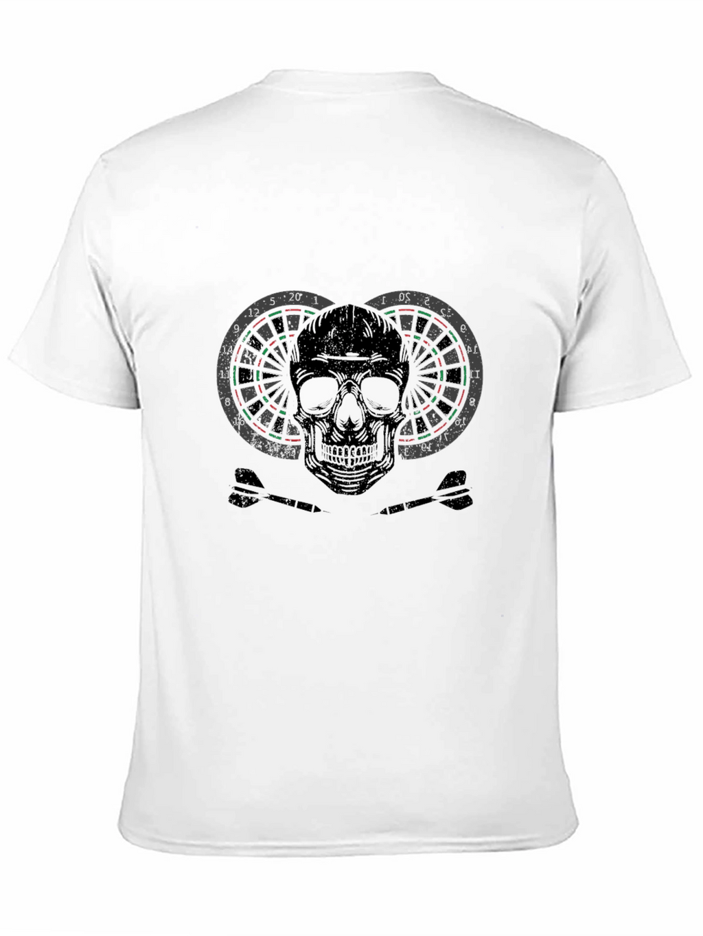 Dartboard Skull Graphic T-Shirt