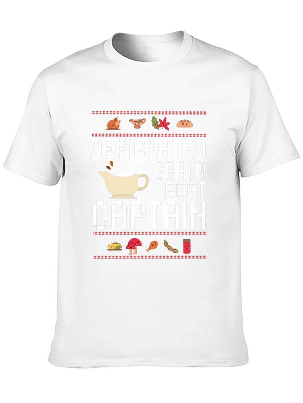 Designated Gravy Boat Captain Black T-Shirt