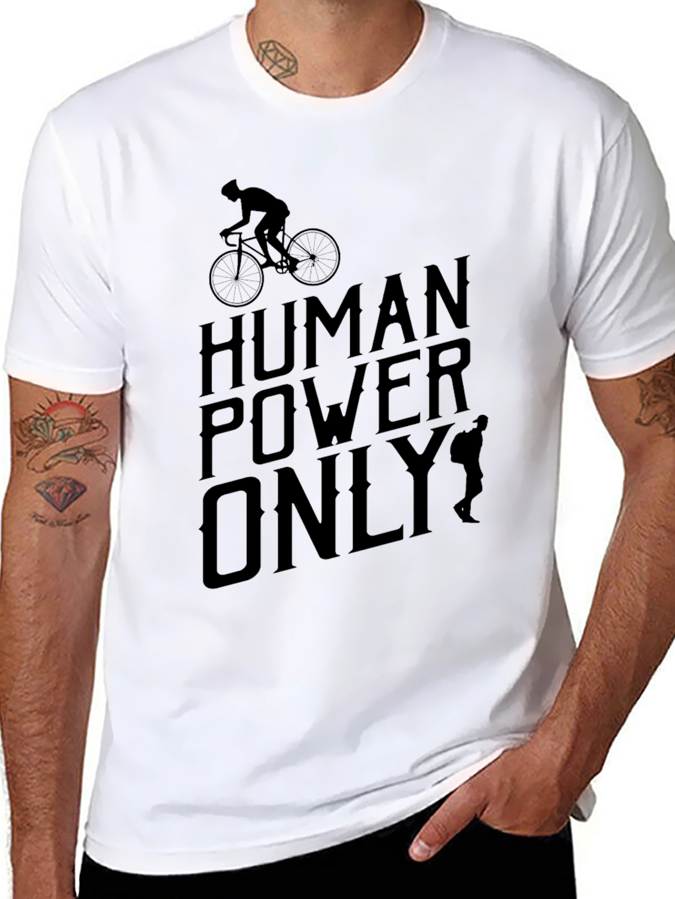 Human Powered Biker T-Shirt