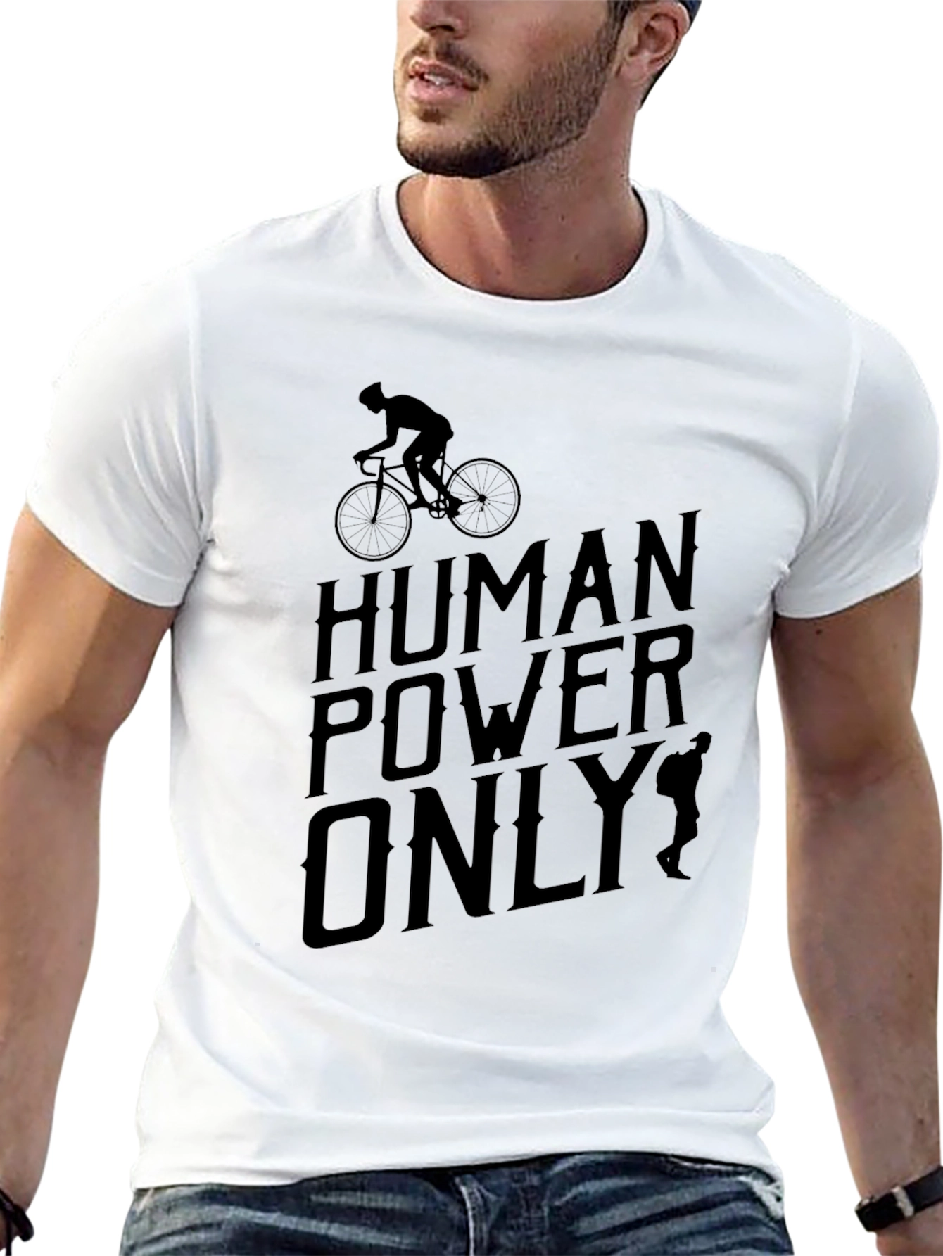 Human Powered Biker T-Shirt