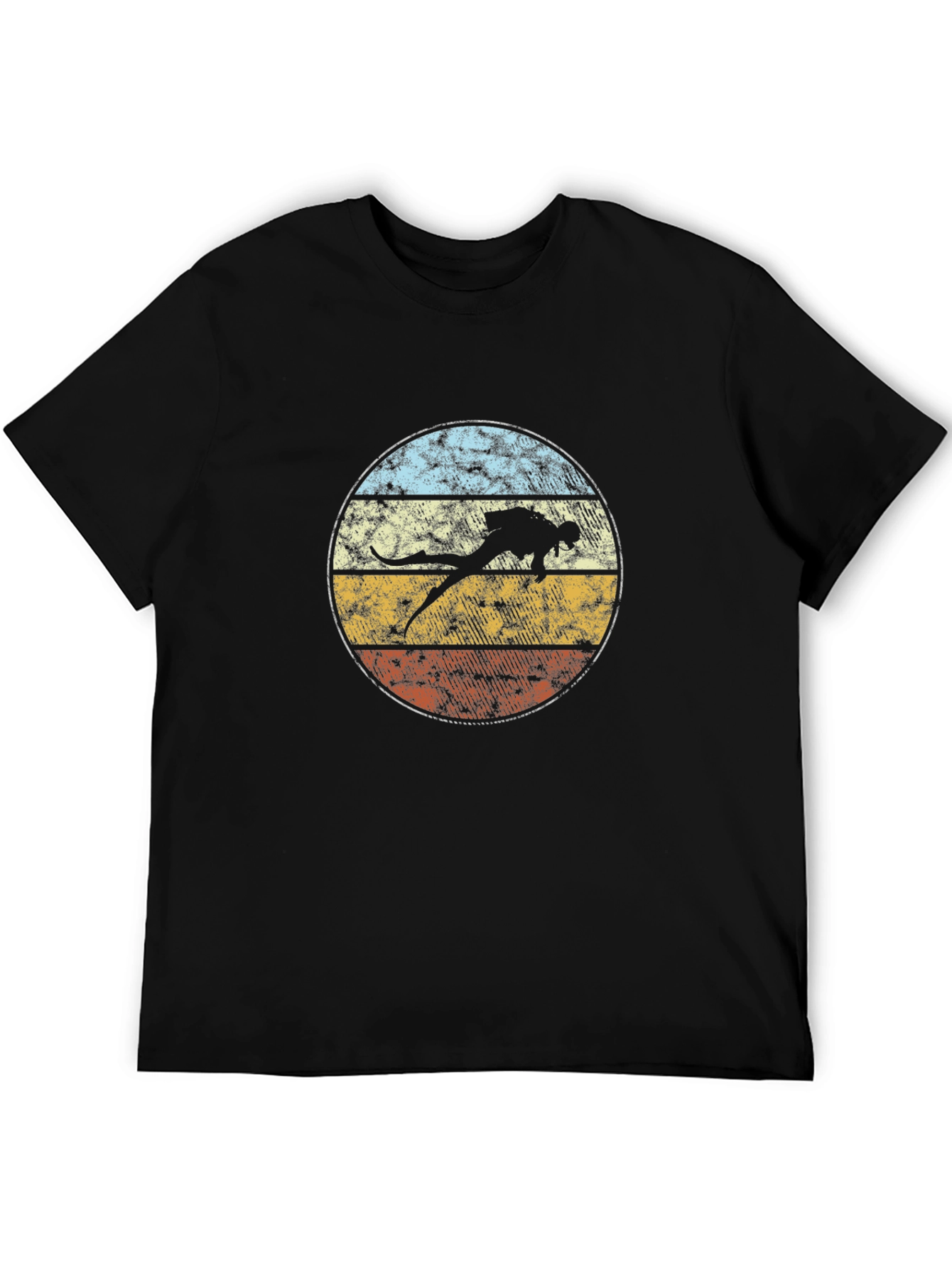 Retro Scuba Diver T-Shirt - Vintage Style Dive Tee