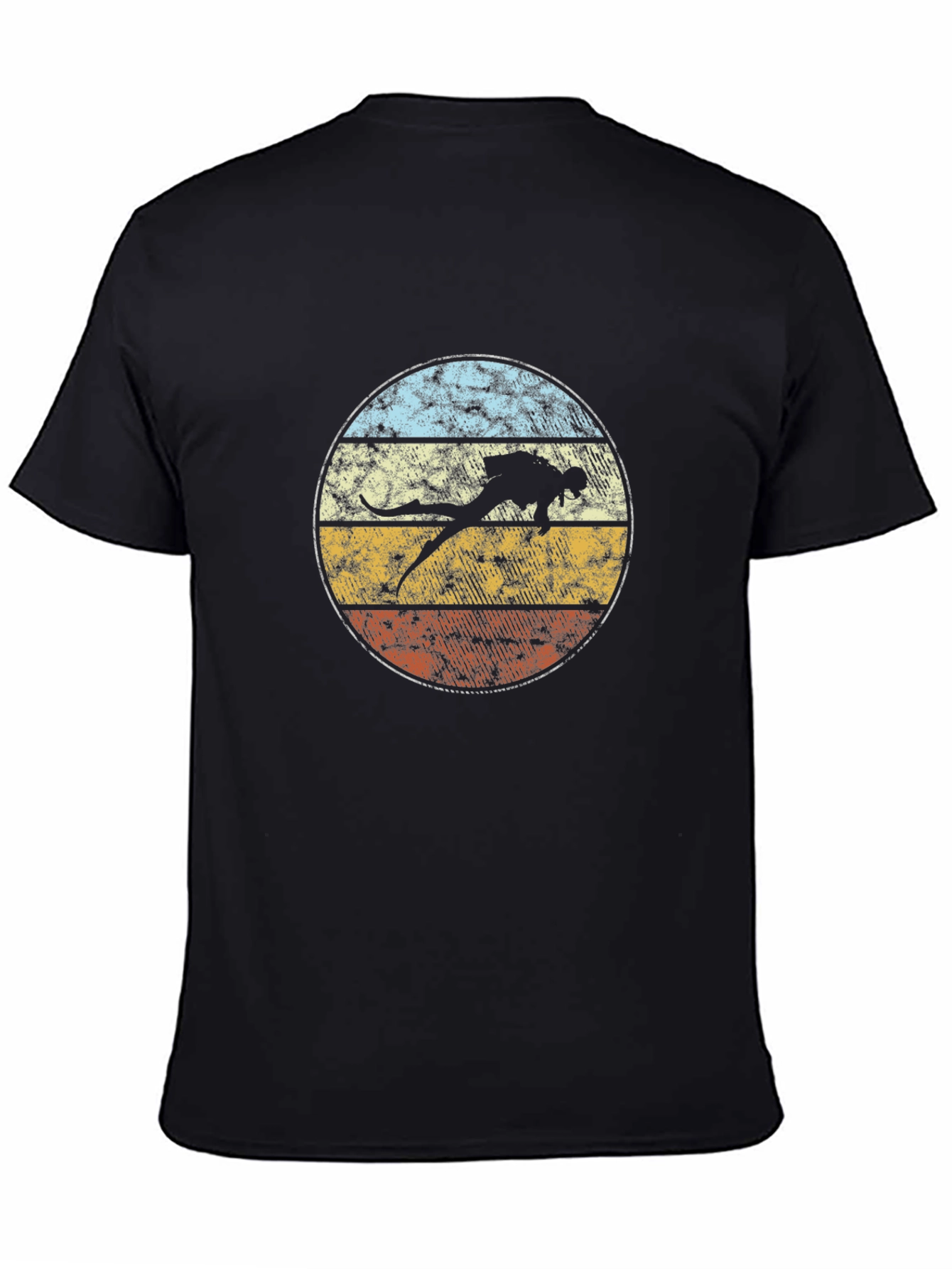Retro Scuba Diver T-Shirt - Vintage Style Dive Tee