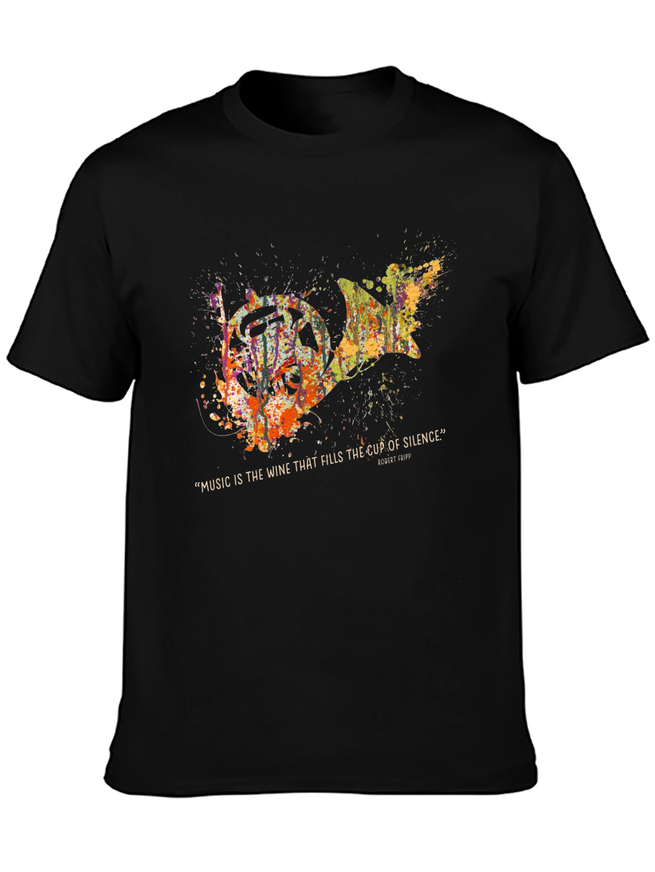 Abstract French Horn Music T-Shirt