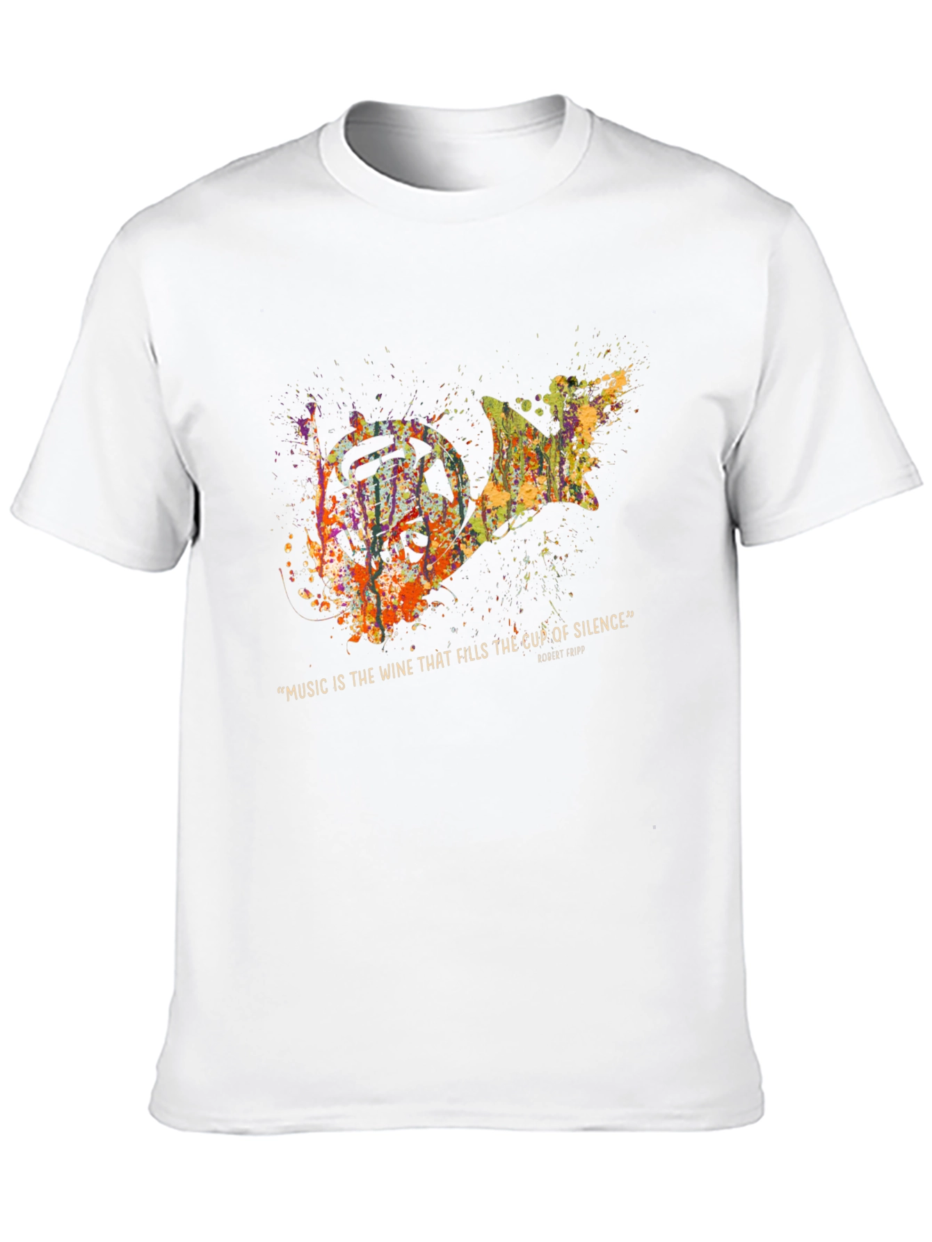 Abstract French Horn Music T-Shirt