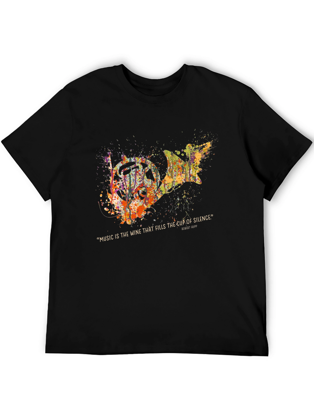Abstract French Horn Music T-Shirt