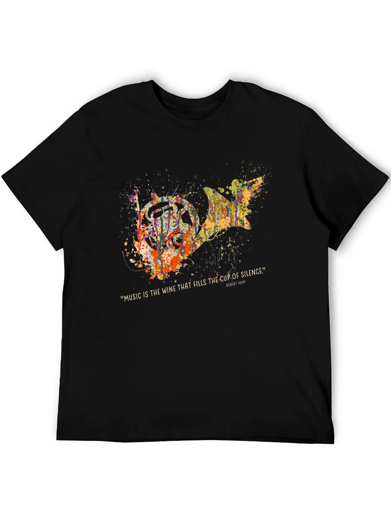 Abstract French Horn Music T-Shirt