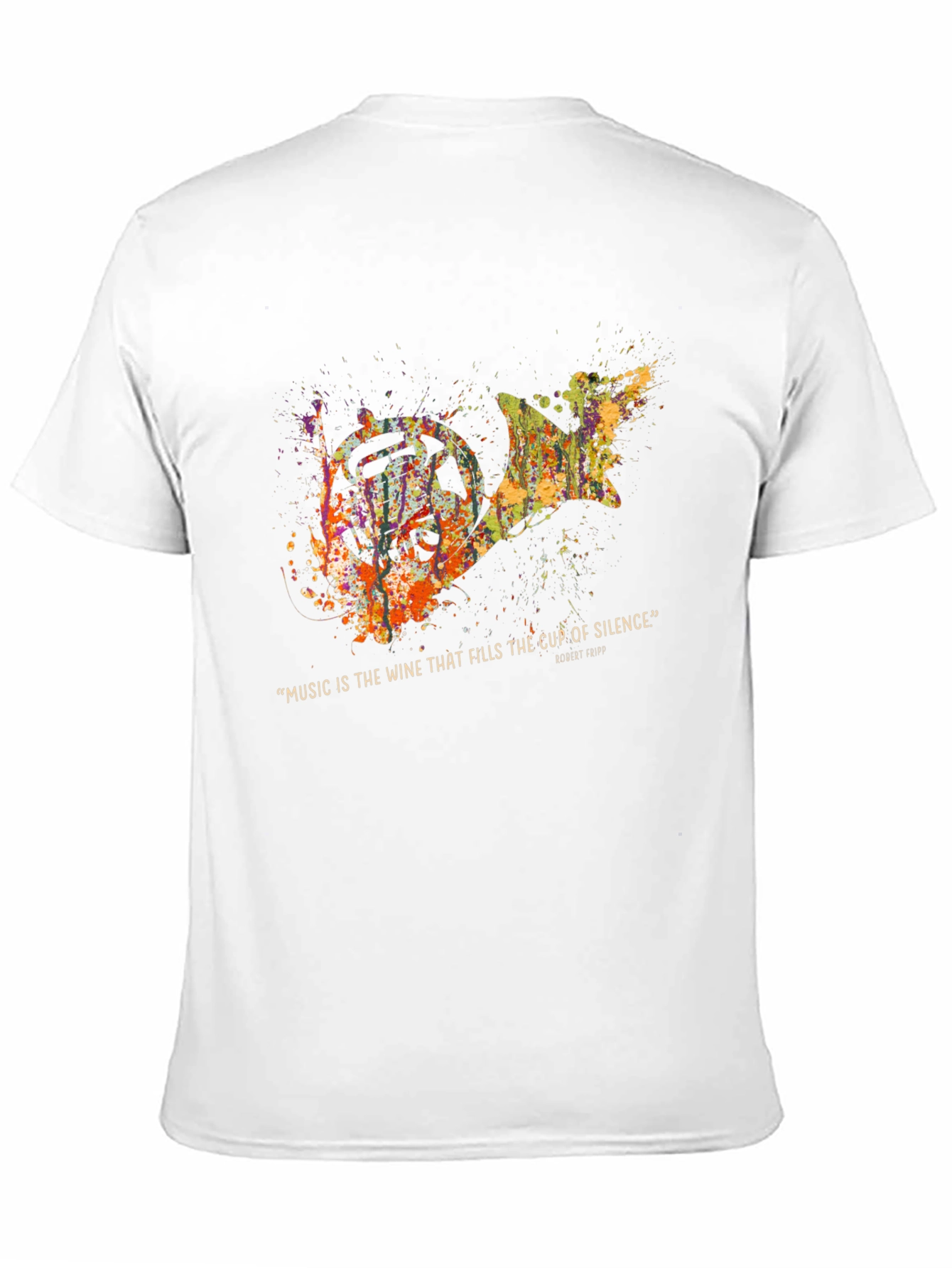 Abstract French Horn Music T-Shirt
