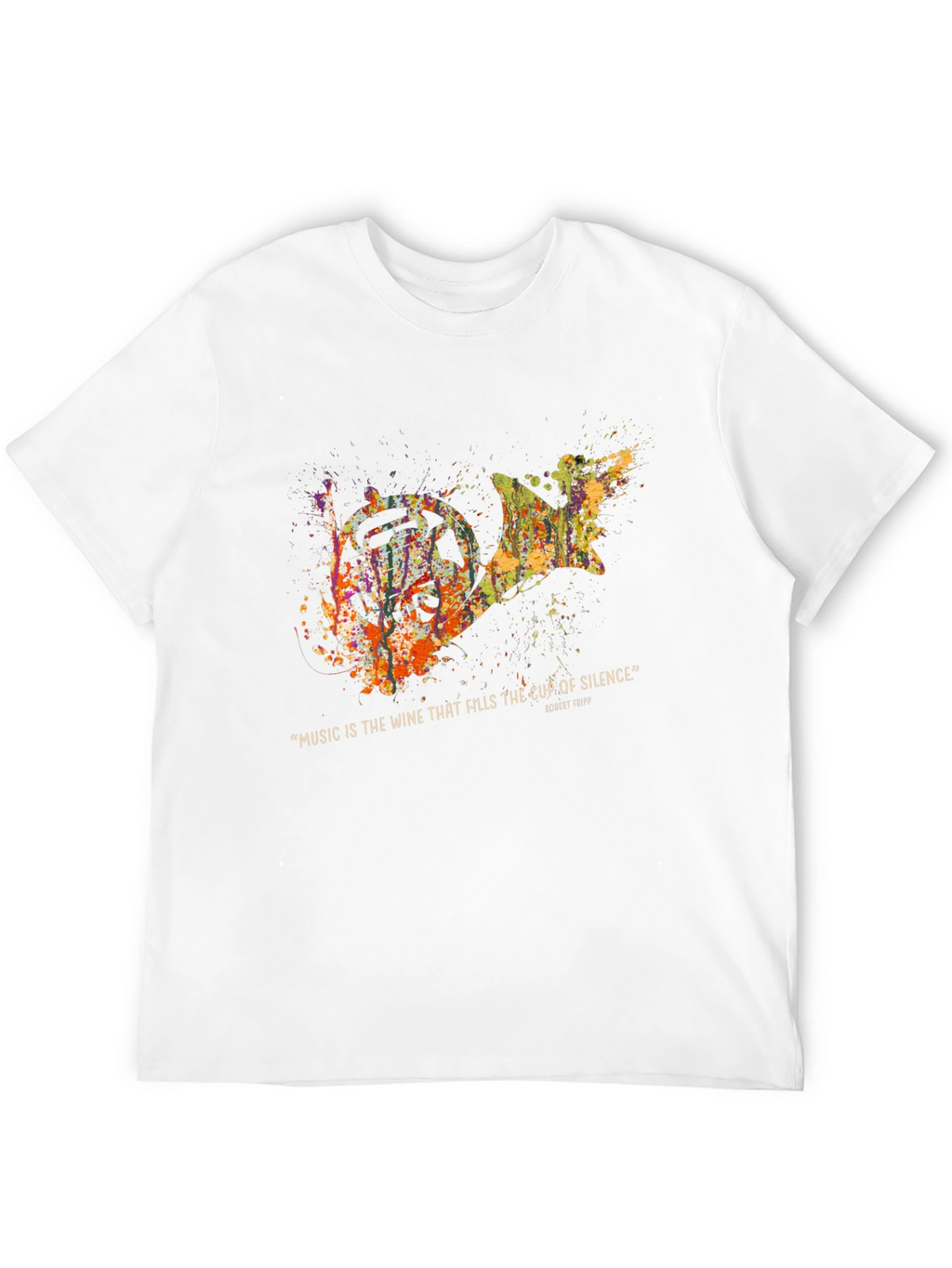 Abstract French Horn Music T-Shirt