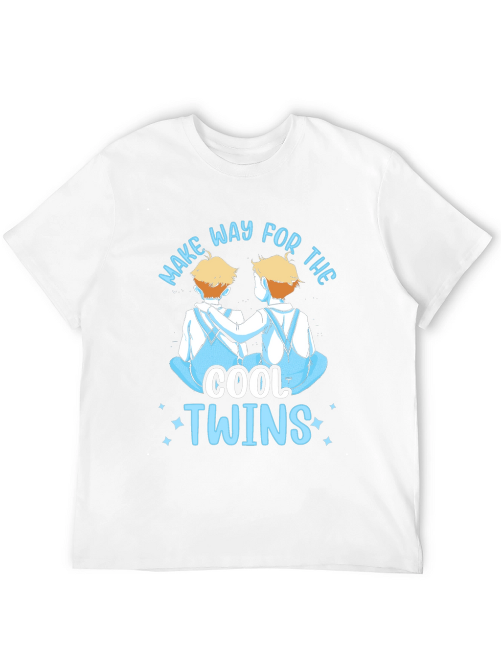 Cool Twins Graphic Tee - Black Unisex T-Shirt
