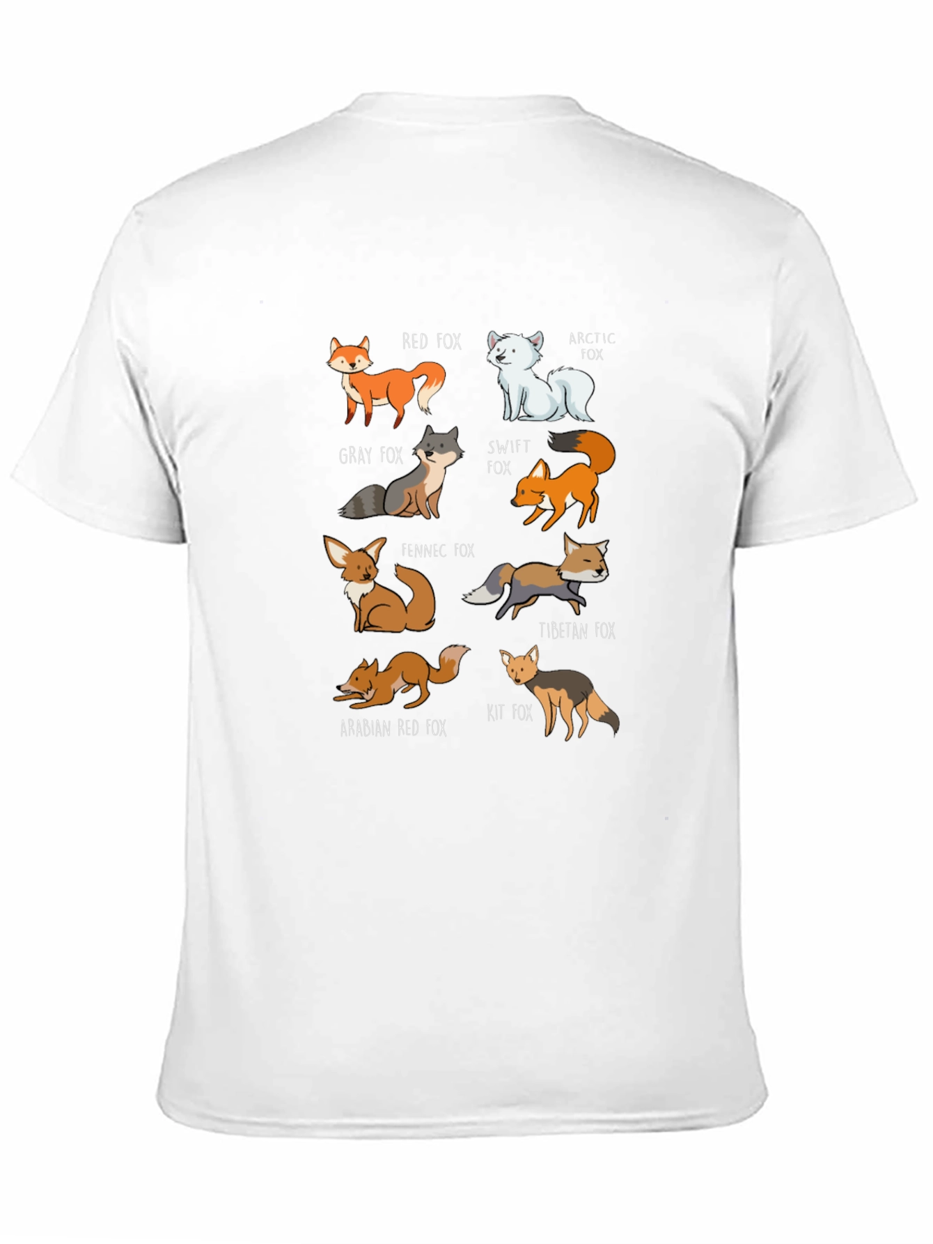 Fox Breeds Graphic Tee | Cool Animal Lover T-Shirt