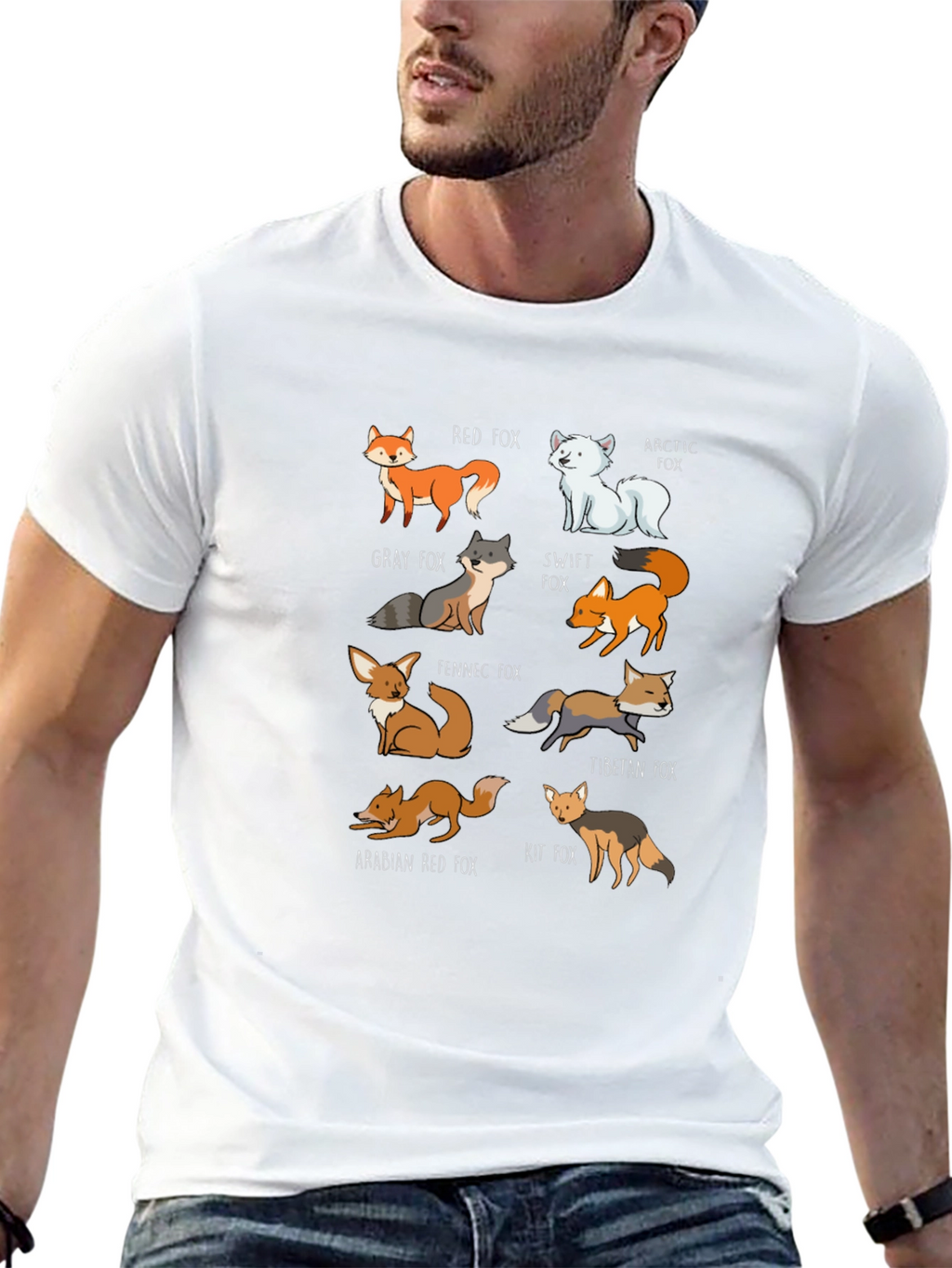 Fox Breeds Graphic Tee | Cool Animal Lover T-Shirt