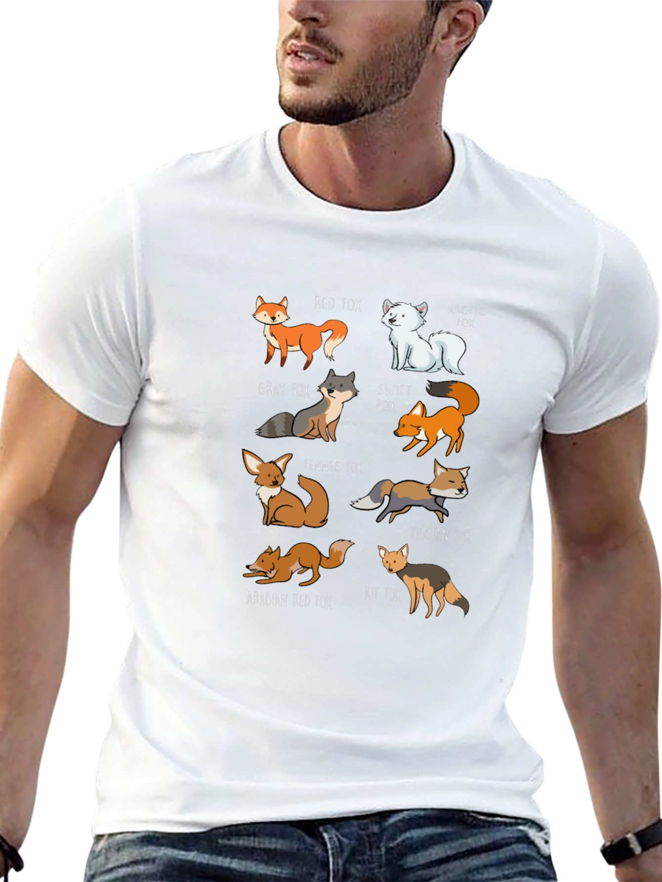 Fox Breeds Graphic Tee | Cool Animal Lover T-Shirt