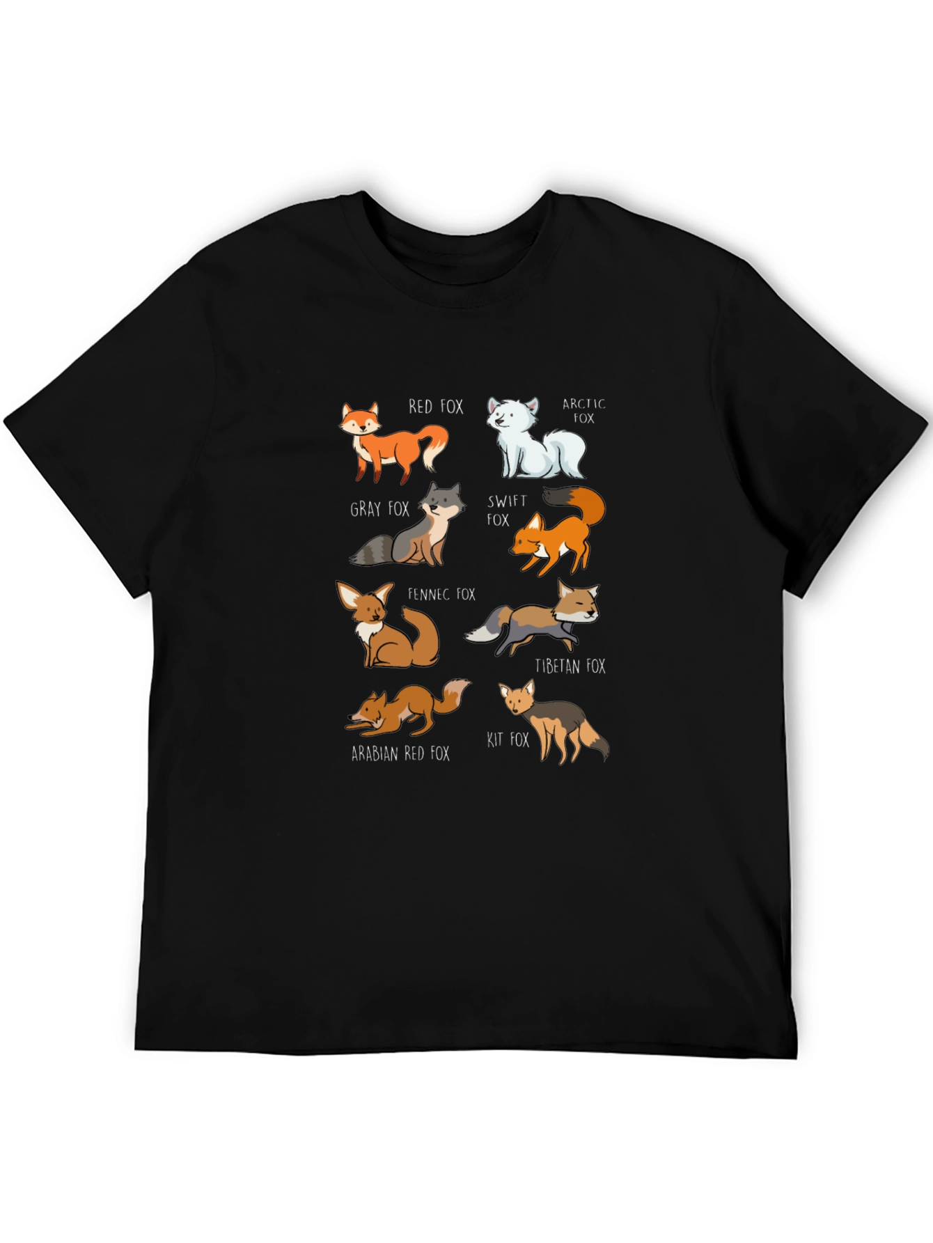 Fox Breeds Graphic Tee | Cool Animal Lover T-Shirt