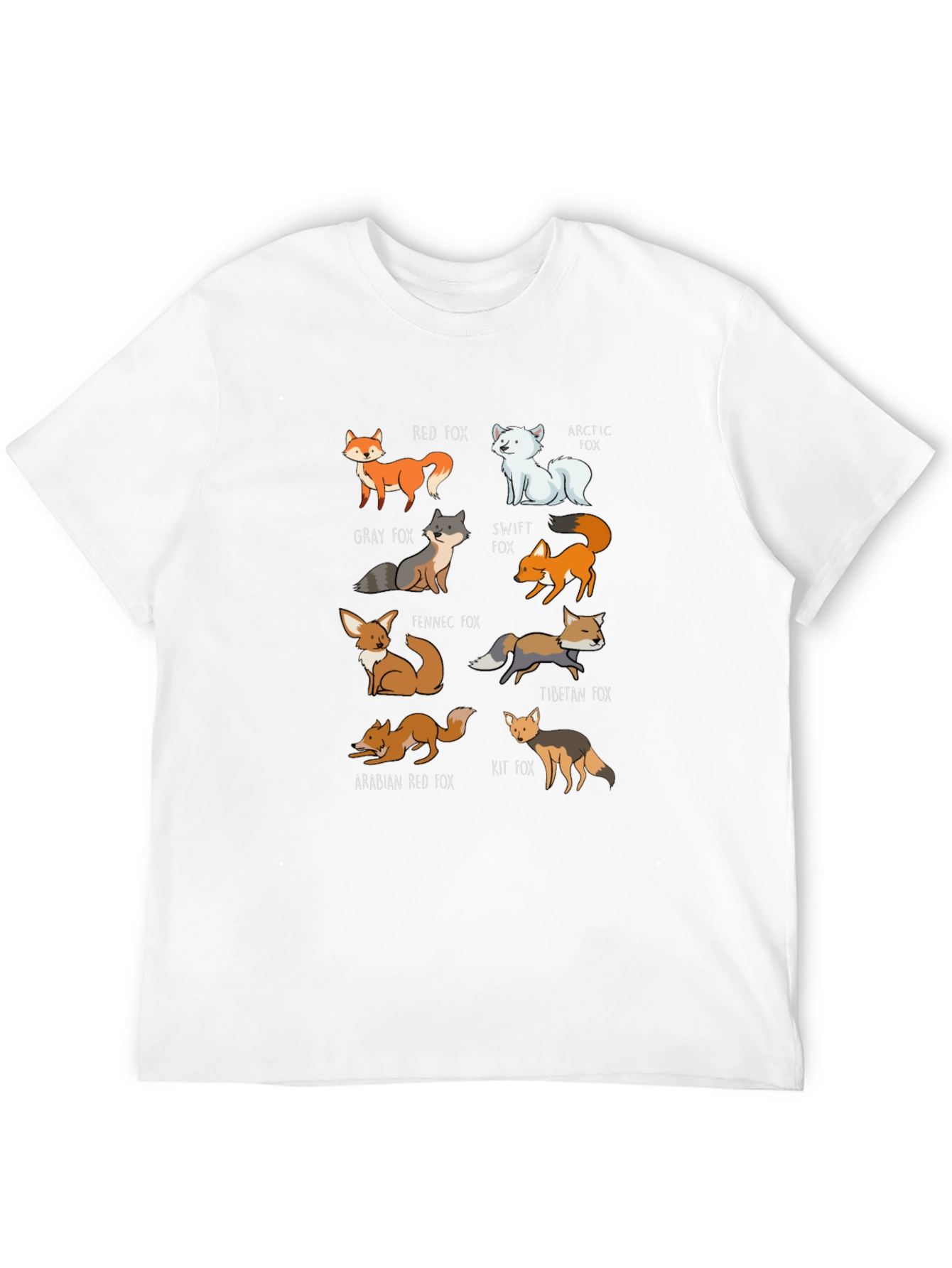 Fox Breeds Graphic Tee | Cool Animal Lover T-Shirt