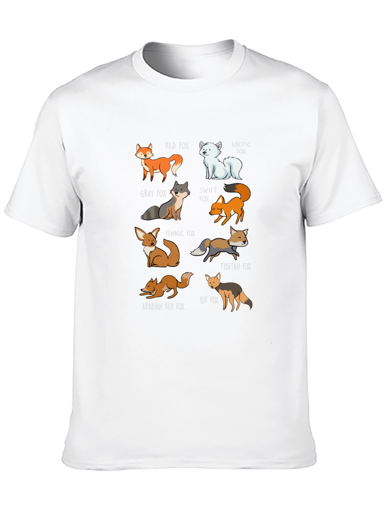 Fox Breeds Graphic Tee | Cool Animal Lover T-Shirt