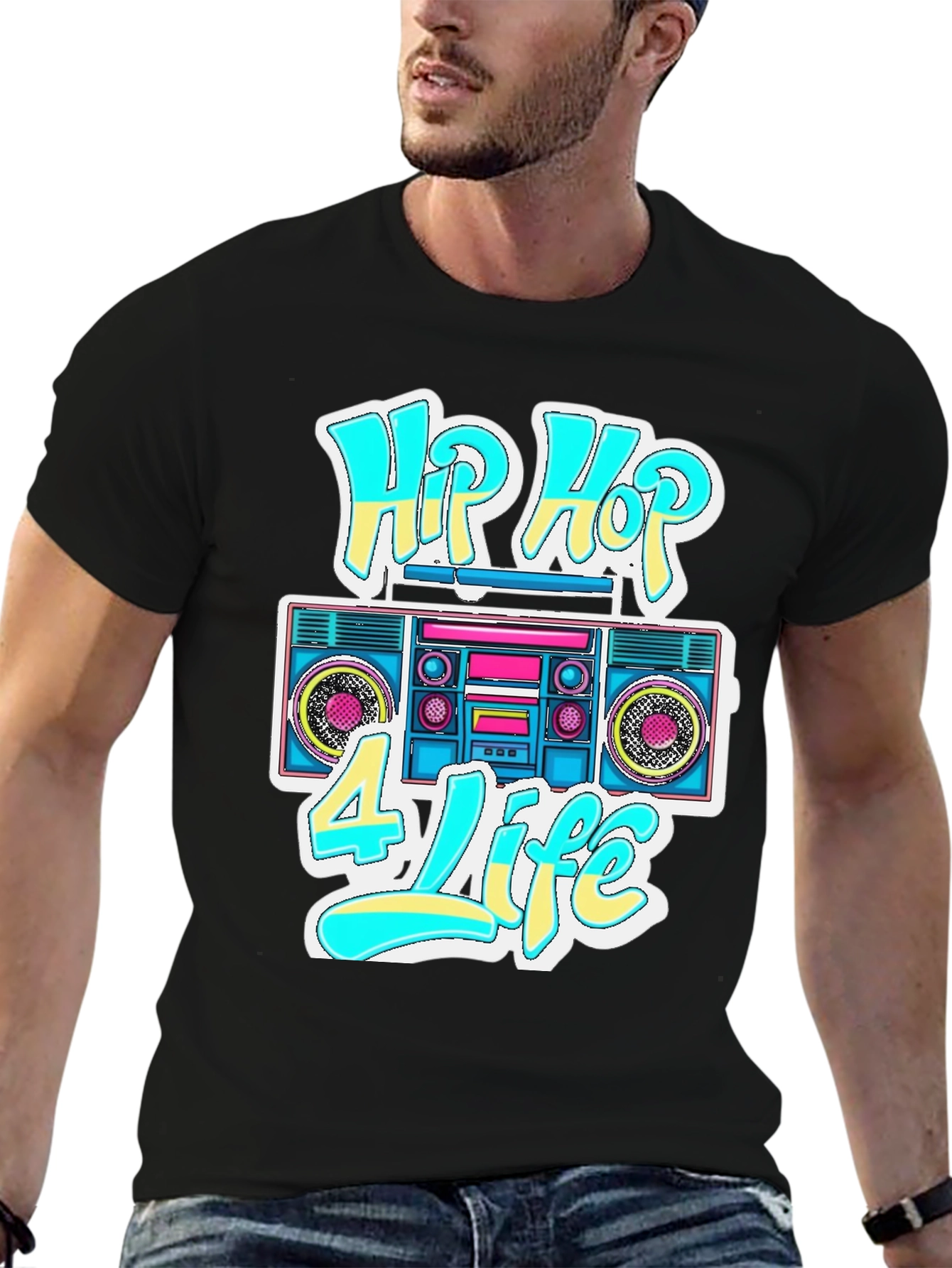 Hip Hop 4 Life Graphic T-Shirt