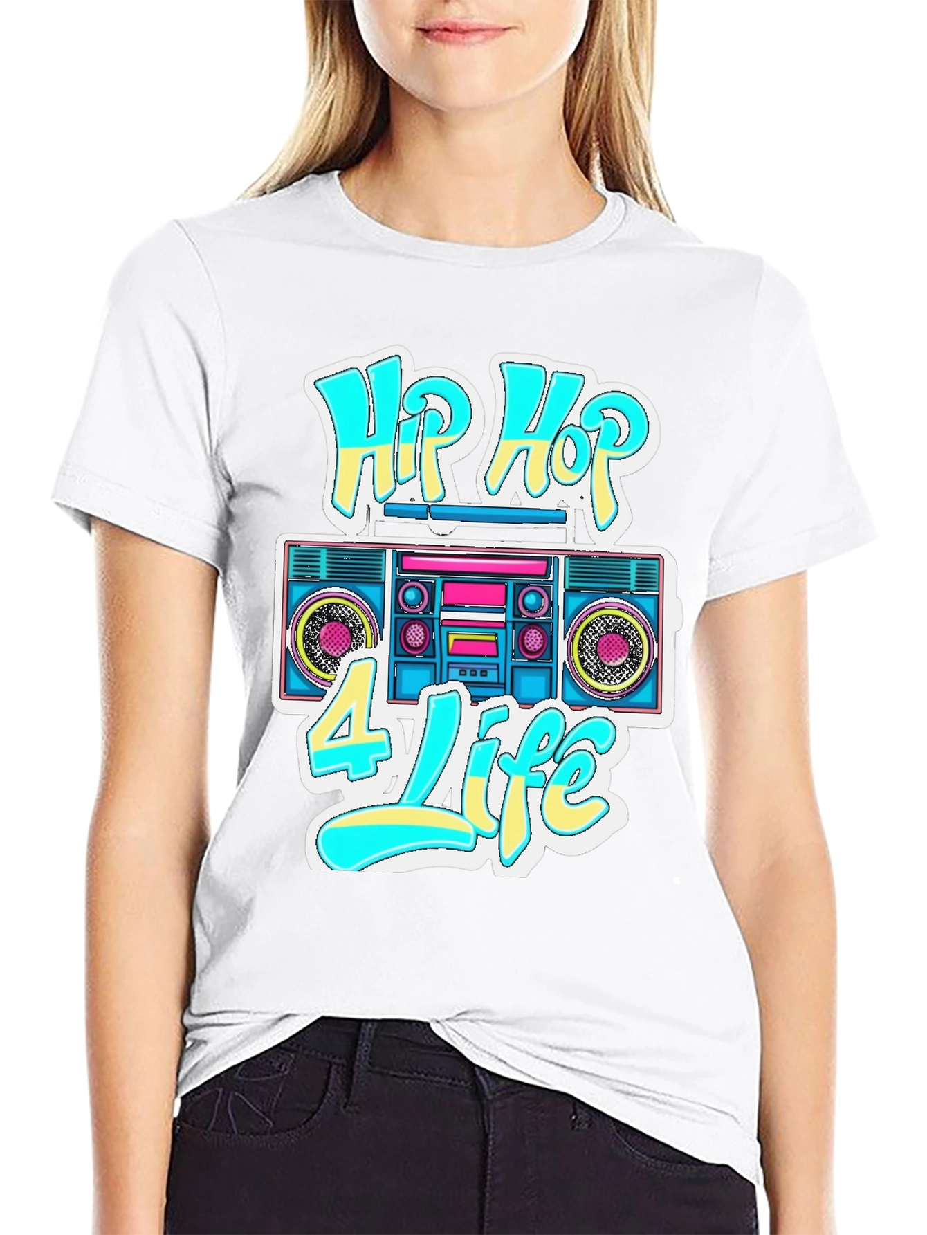 Hip Hop 4 Life Graphic T-Shirt