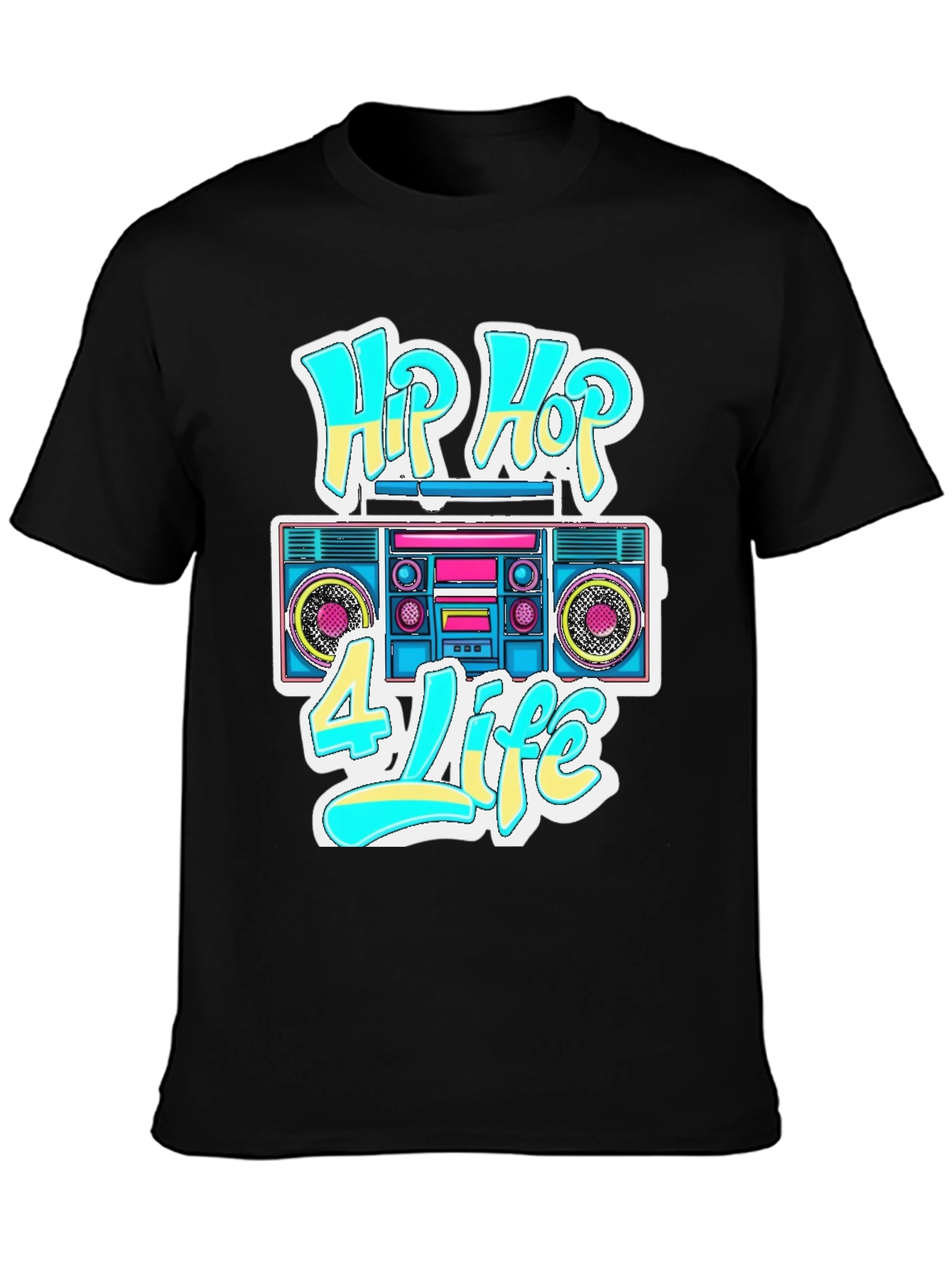 Hip Hop 4 Life Graphic T-Shirt