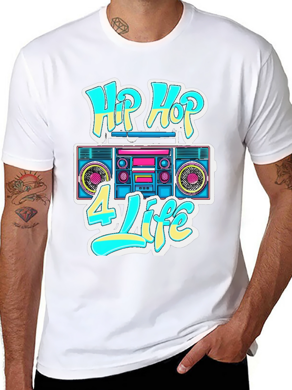 Hip Hop 4 Life Graphic T-Shirt