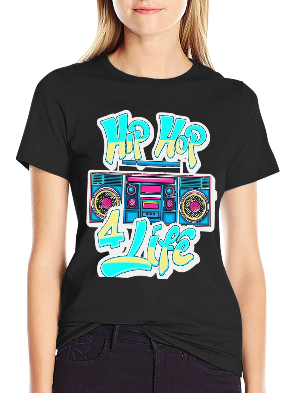 Hip Hop 4 Life Graphic T-Shirt