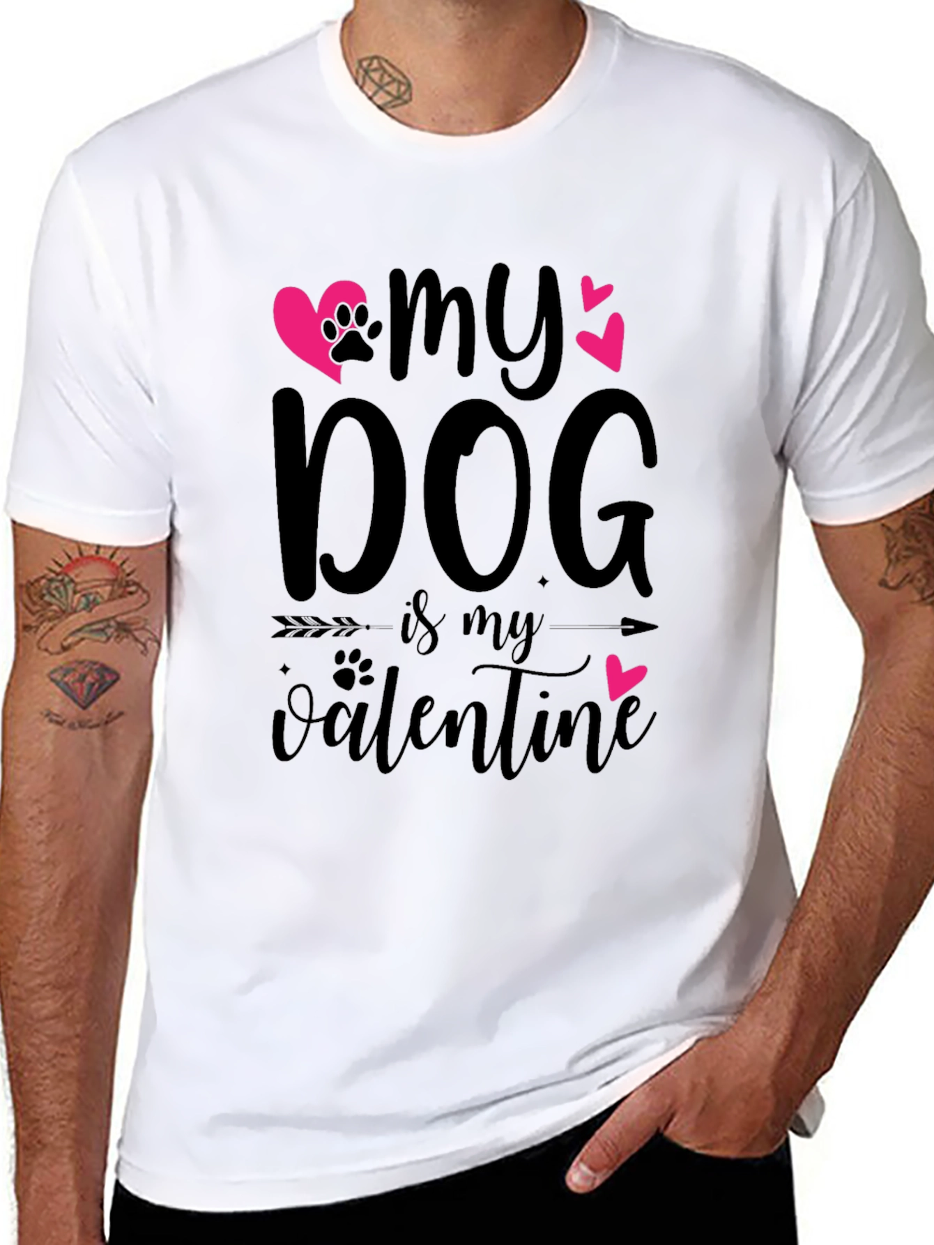 My Dog Is My Valentine T-Shirt