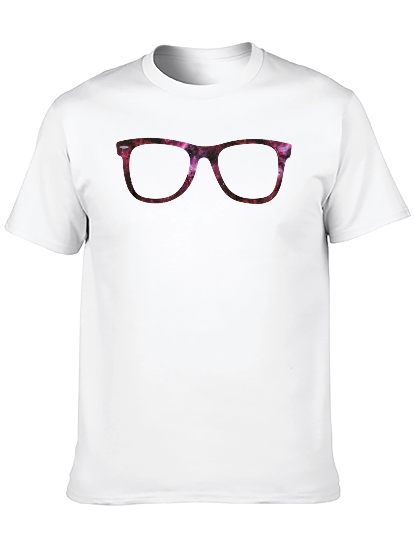 Galaxy Glasses Graphic Tee - Cool Cosmic Design