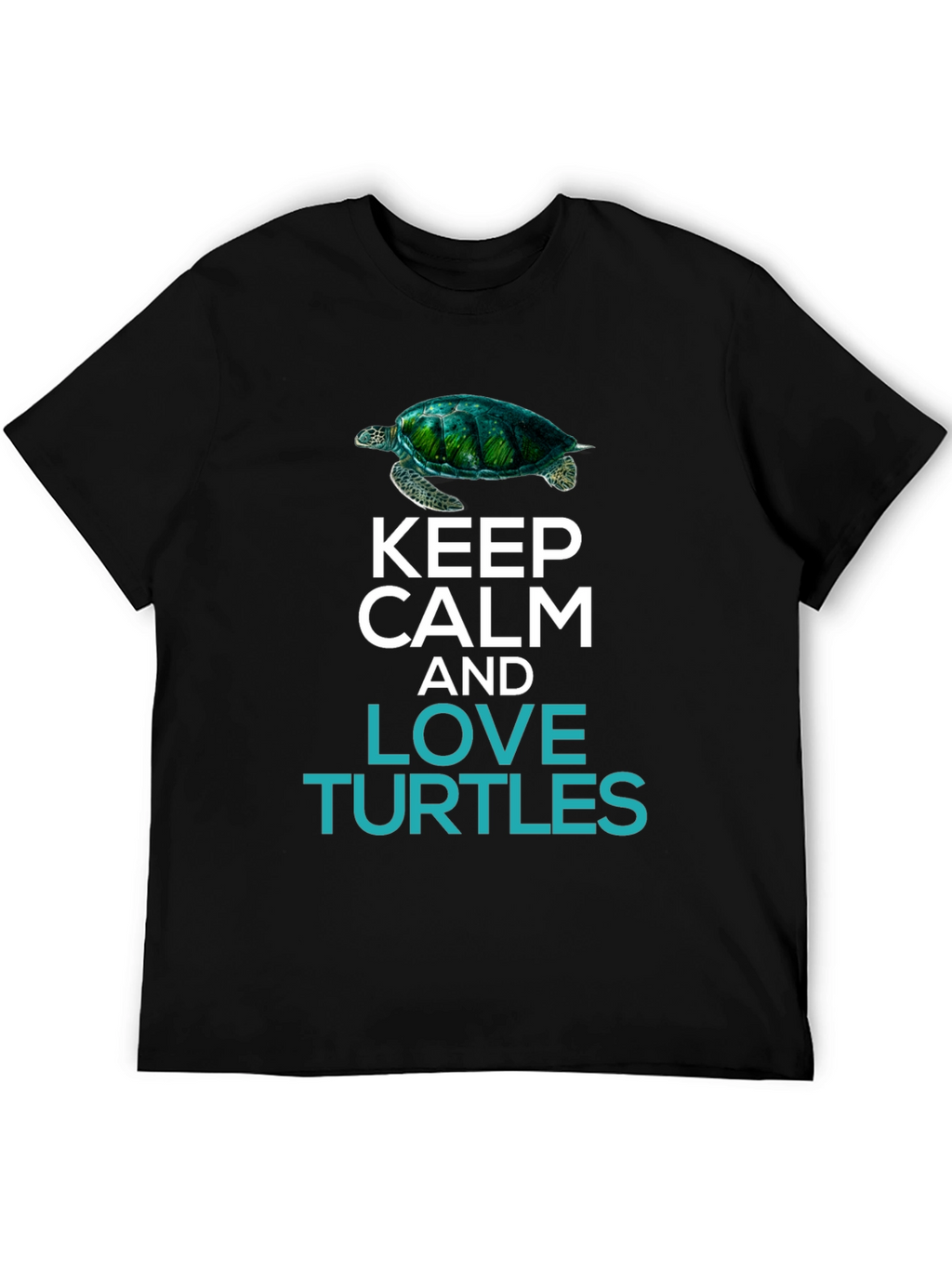Keep Calm & Love Turtles Graphic T-Shirt