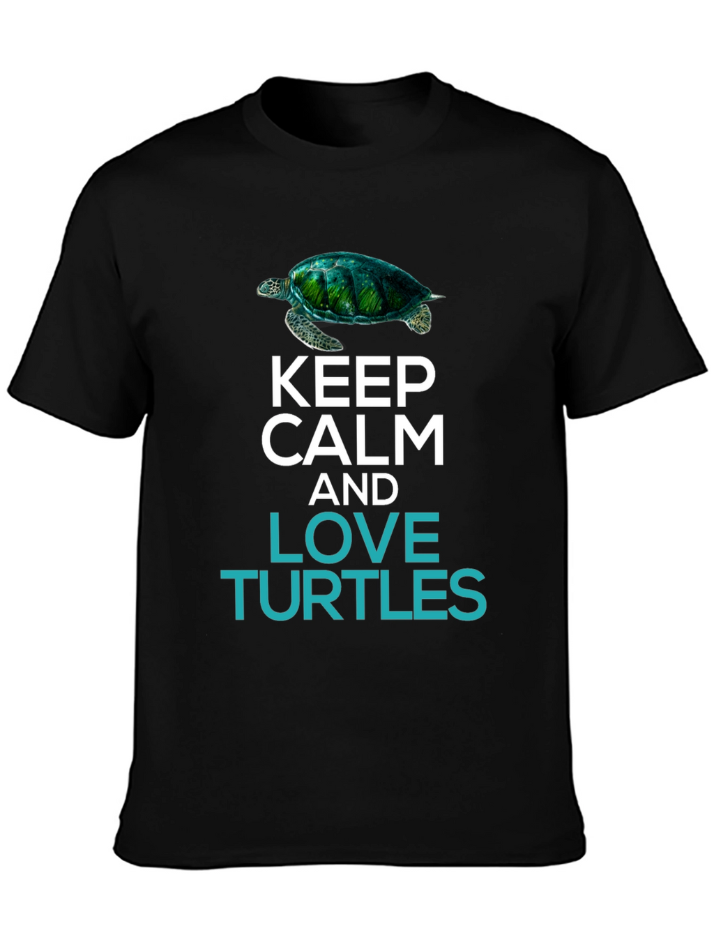 Keep Calm & Love Turtles Graphic T-Shirt